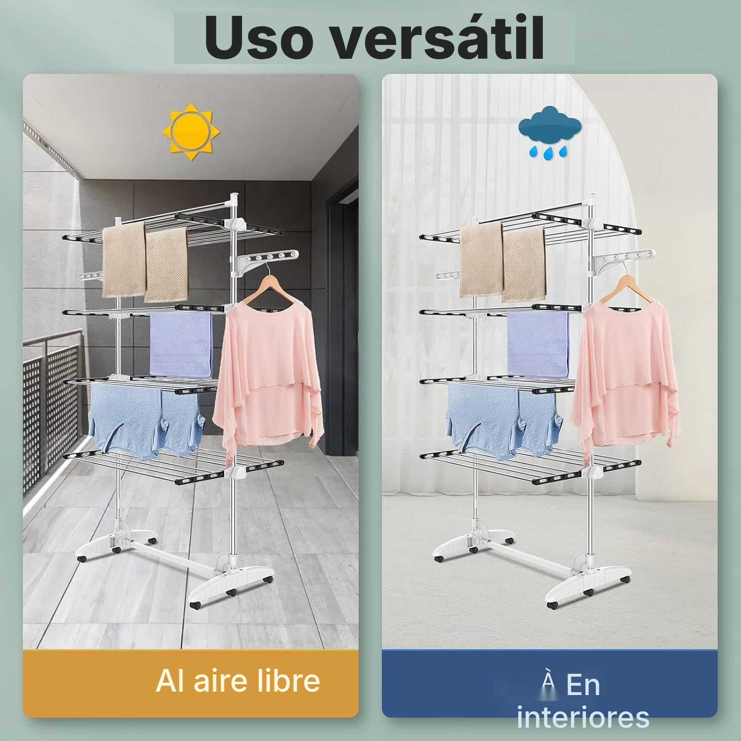 Tendedero plegable exterior – 4 niveles — 5