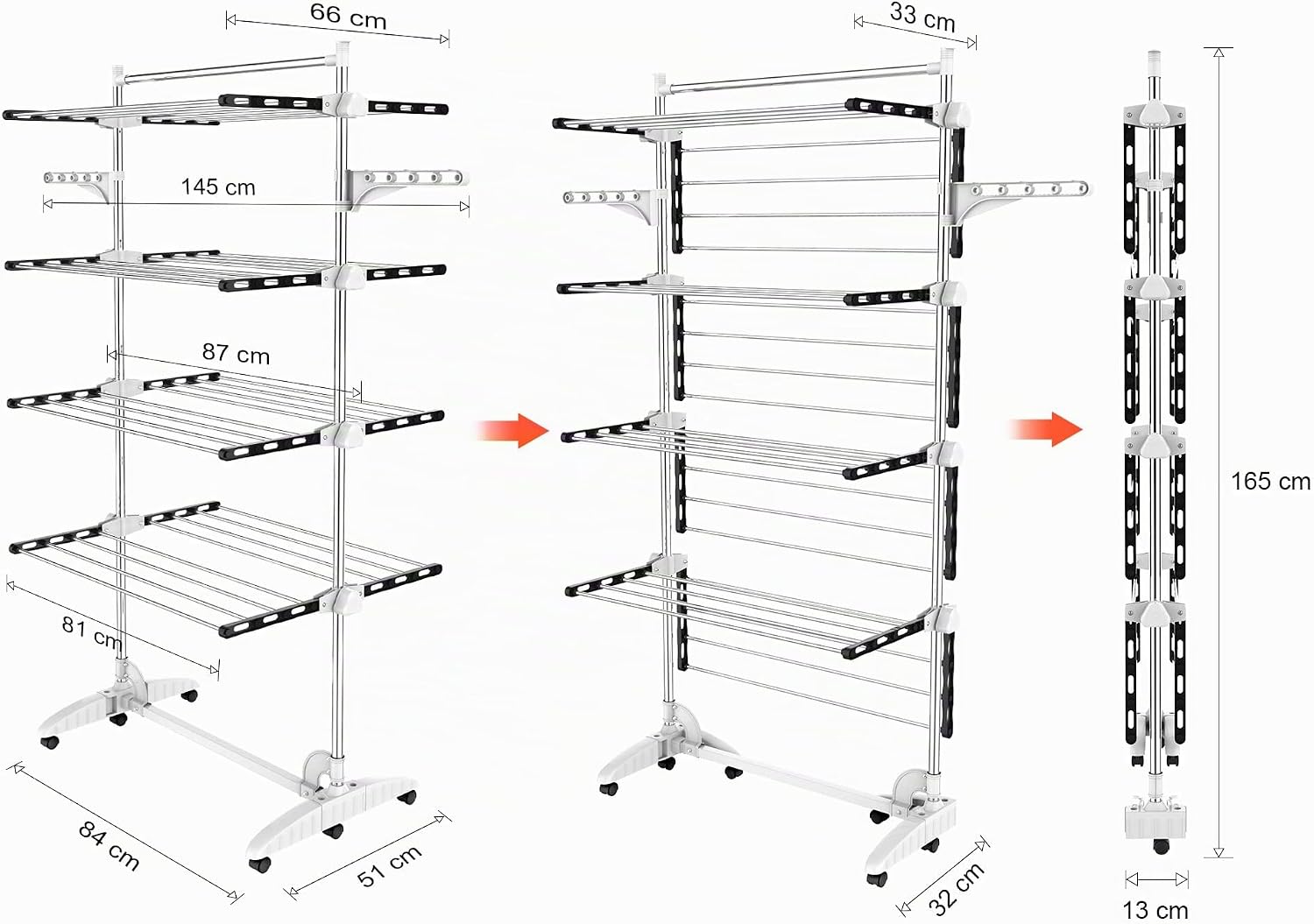 Tendedero plegable exterior – 4 niveles — 6