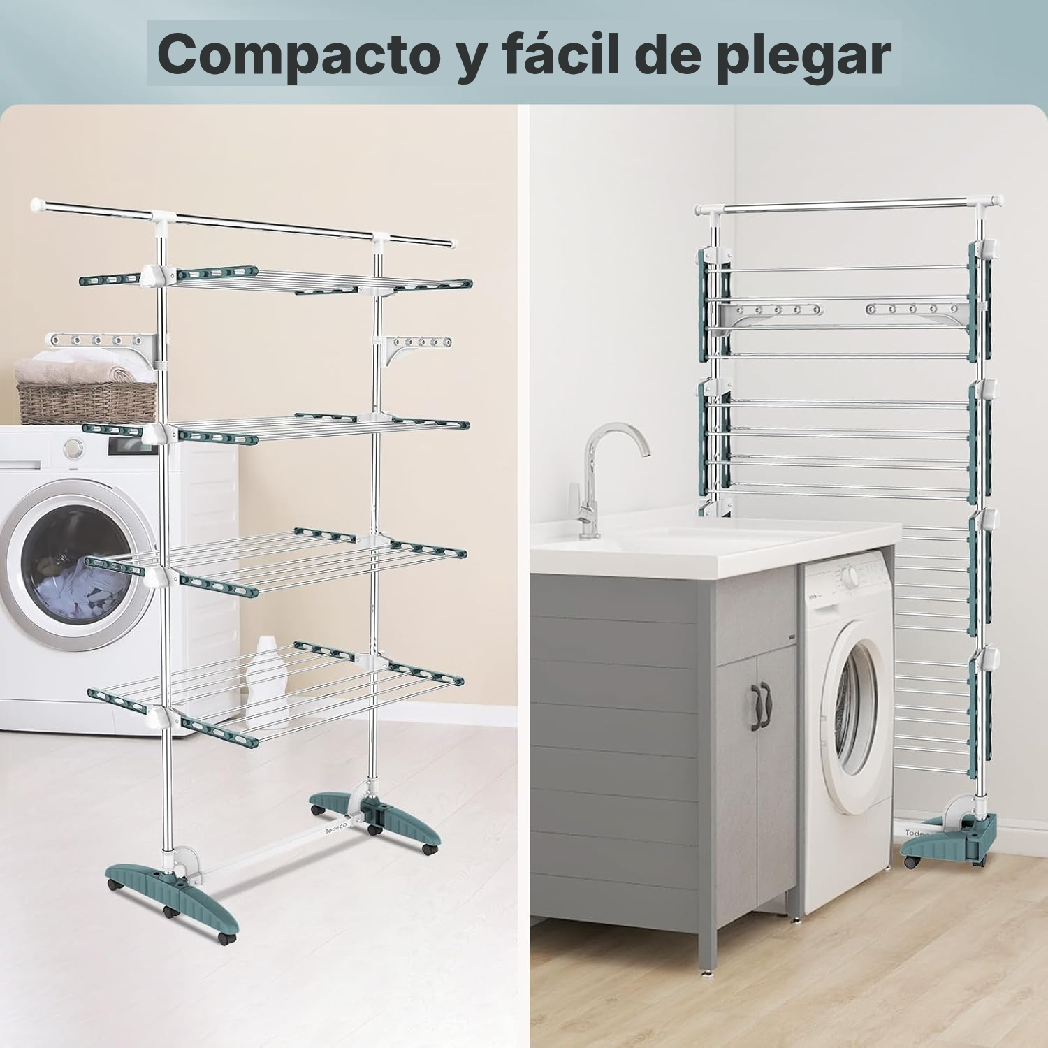 Tendedero plegable de 4 niveles — 5