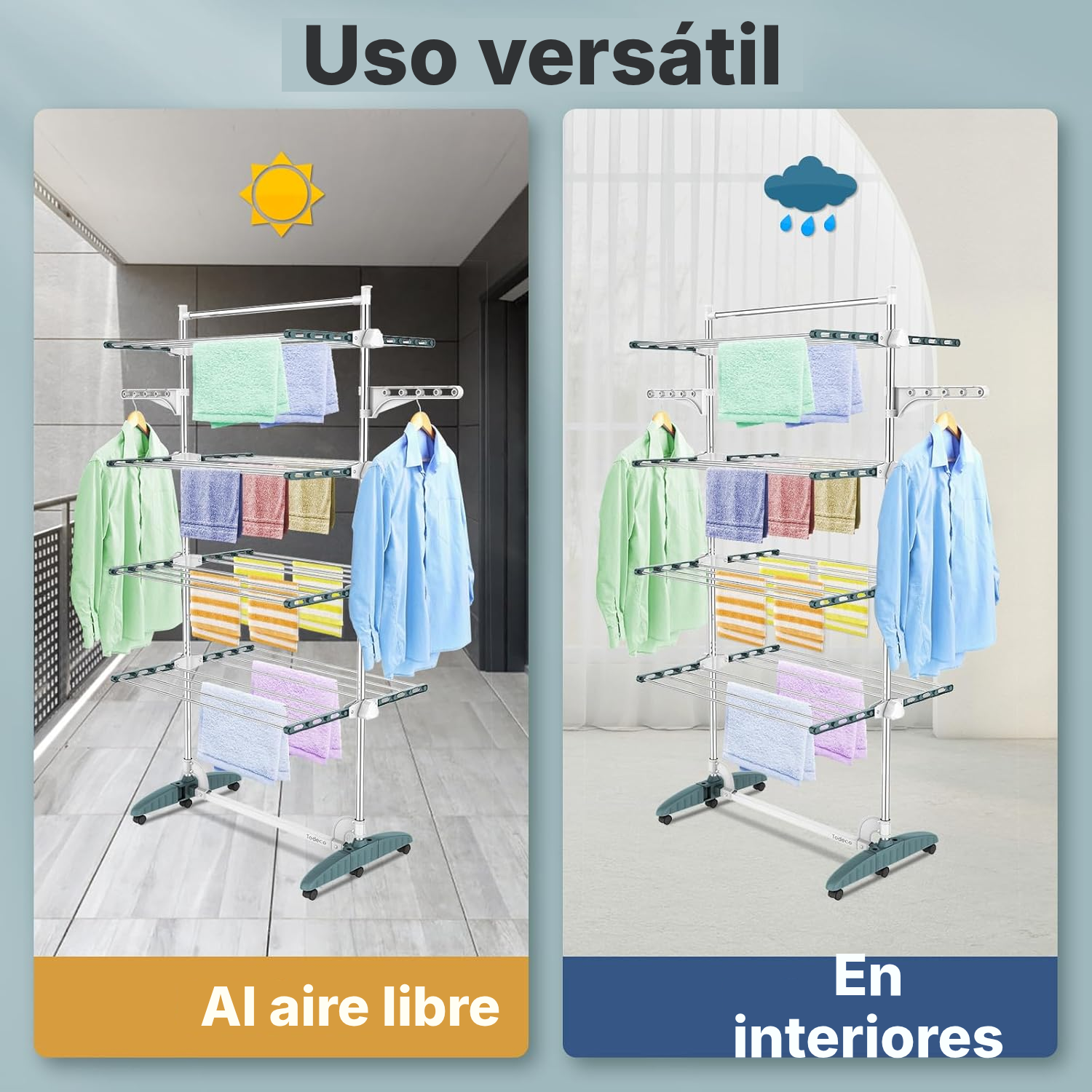 Tendedero extensible de 4 niveles — 6