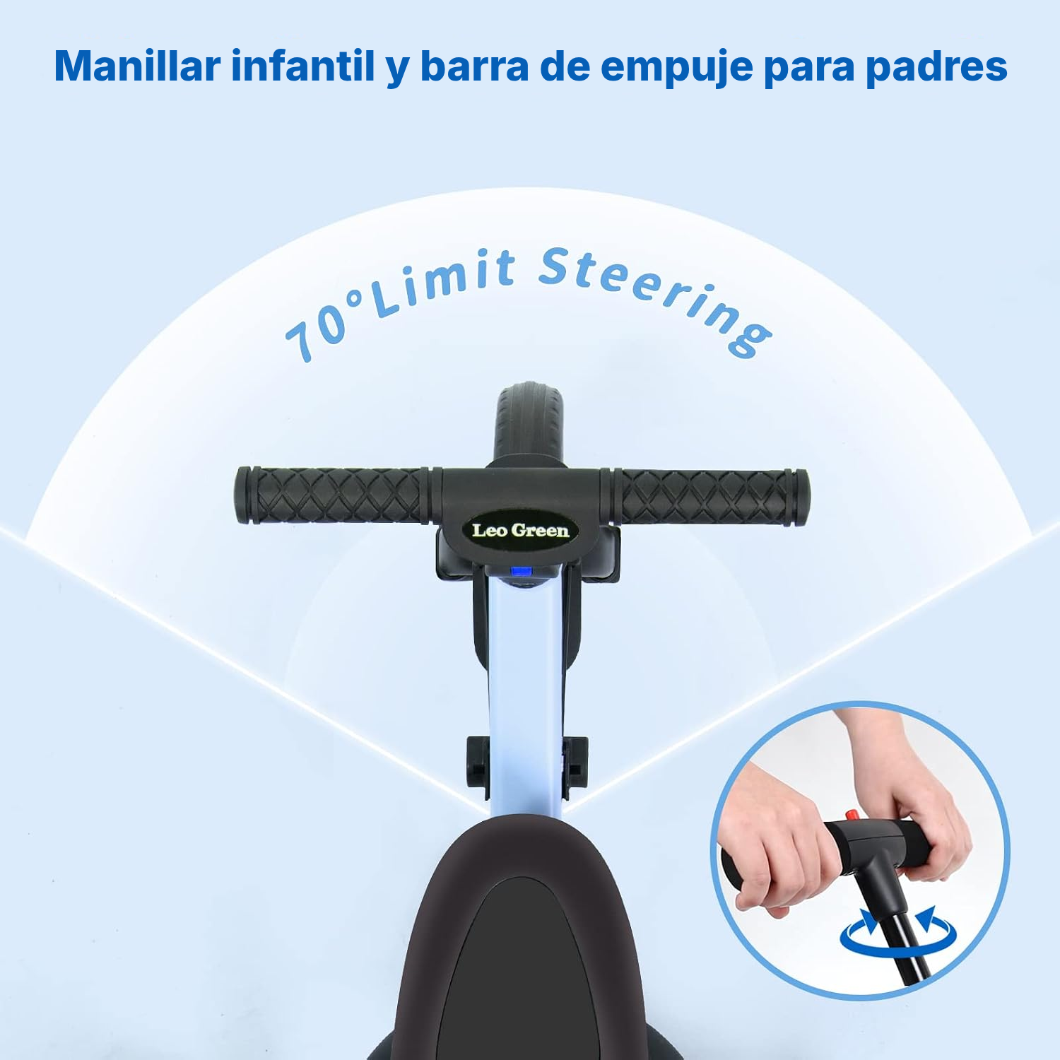 Triciclo evolutivo azul — 4 modos, 1 a 3 años — 4