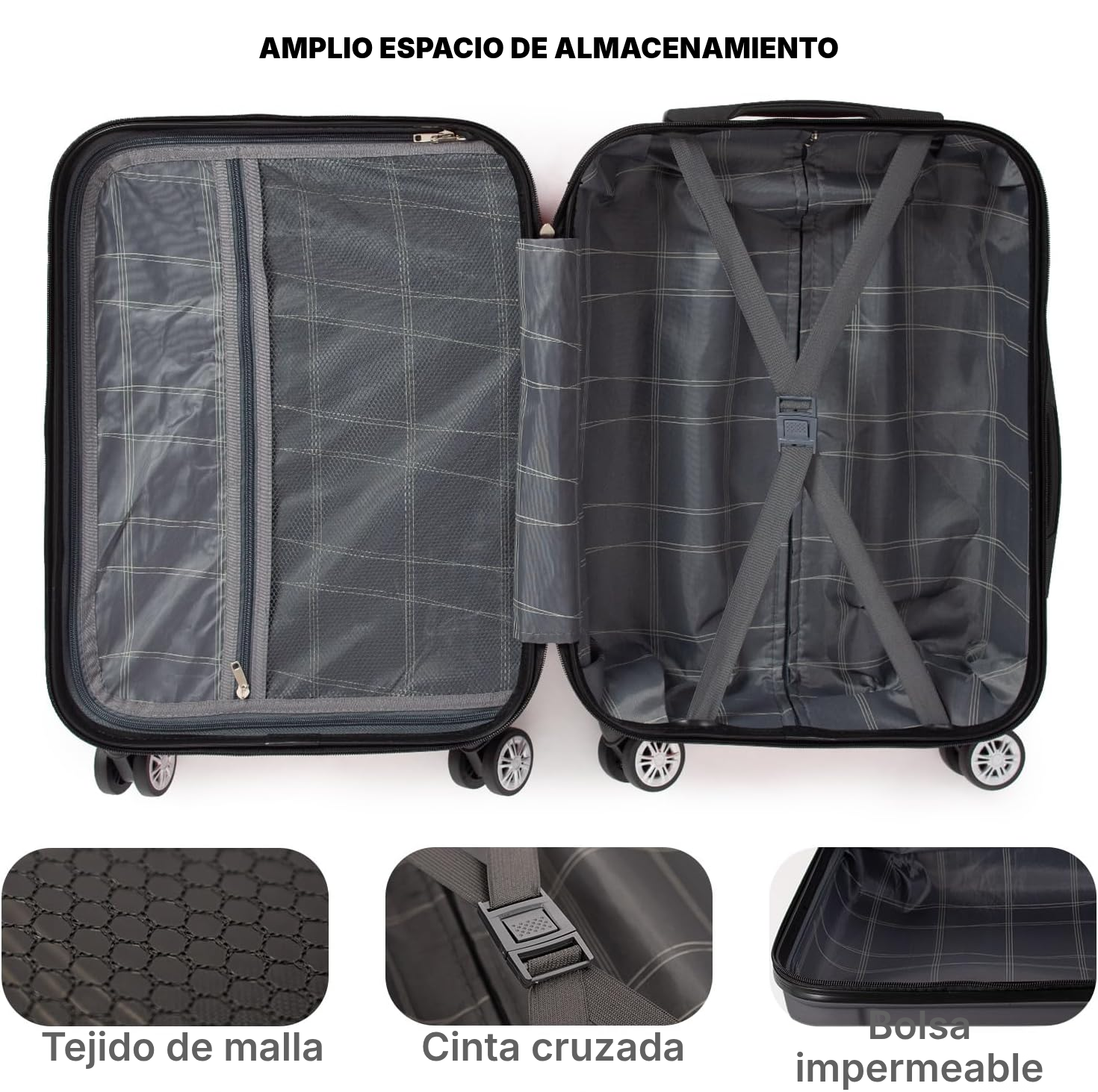 Trolley maleta rígida gris oscuro — 2