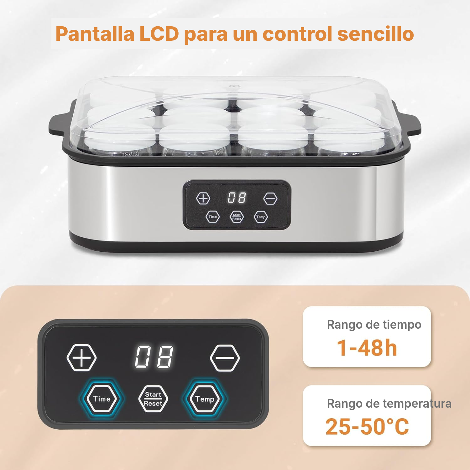 Yogurtera 12 vasos para yogur casero — 2