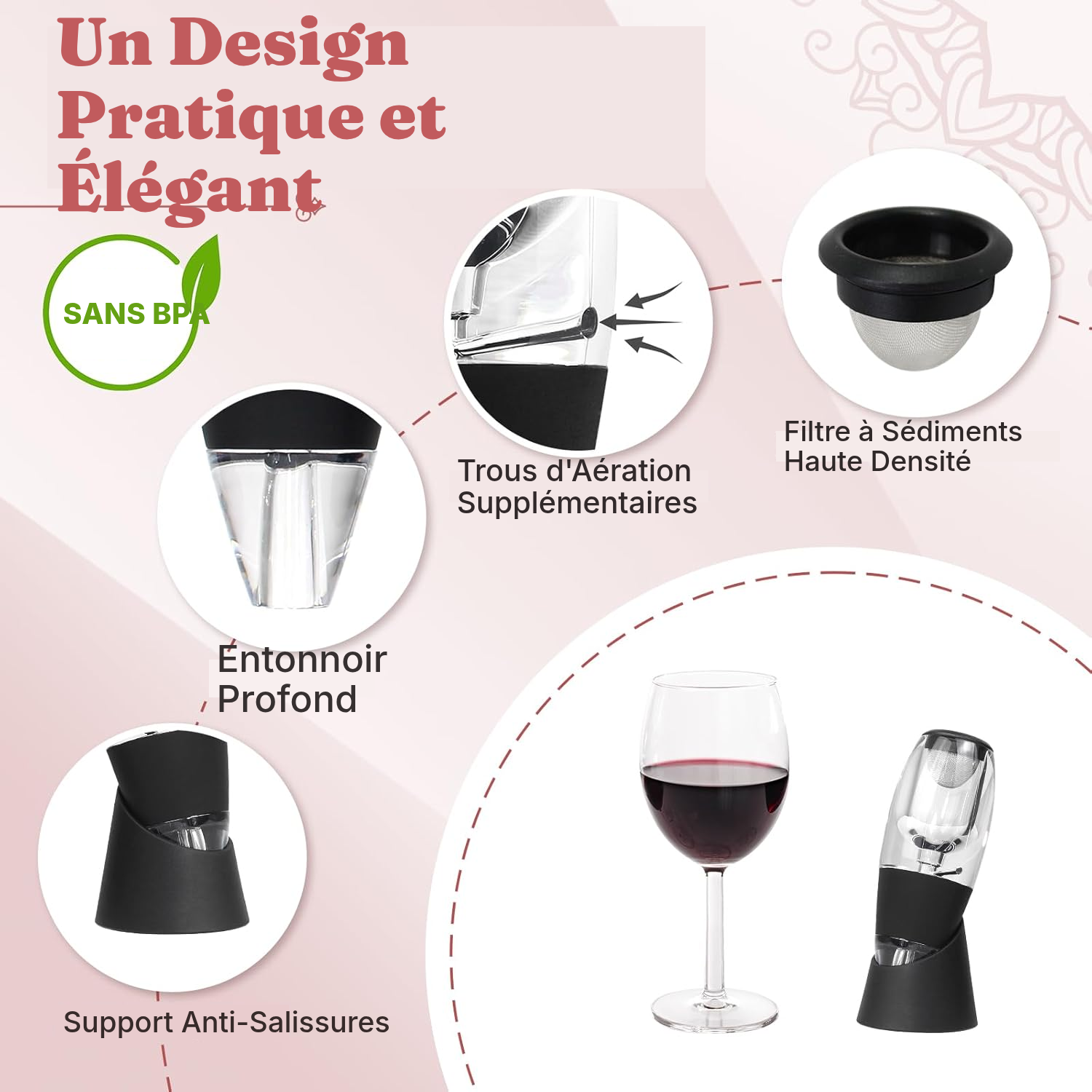 Aérateur de vin — aérez sans carafe — 3