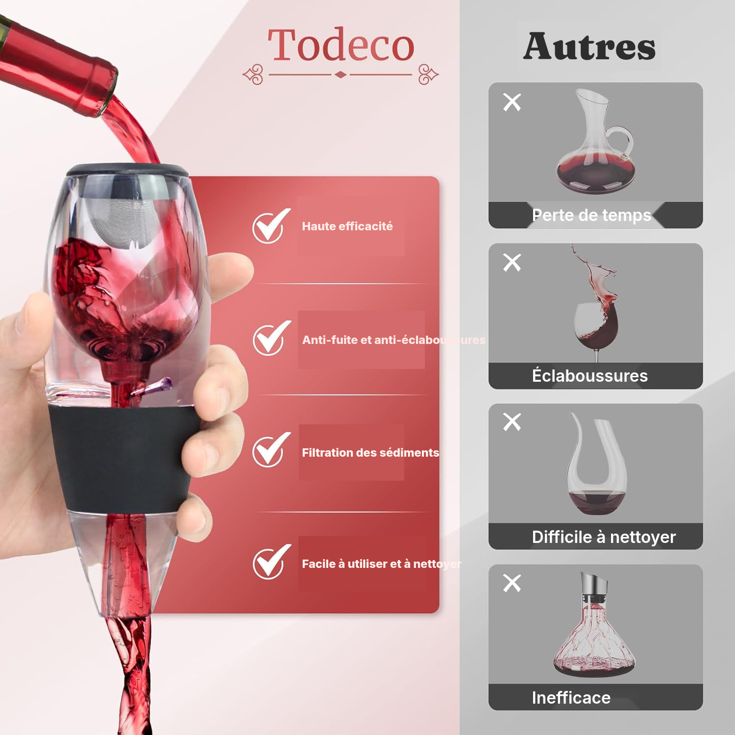 Aérateur de vin — aérez sans carafe — 4