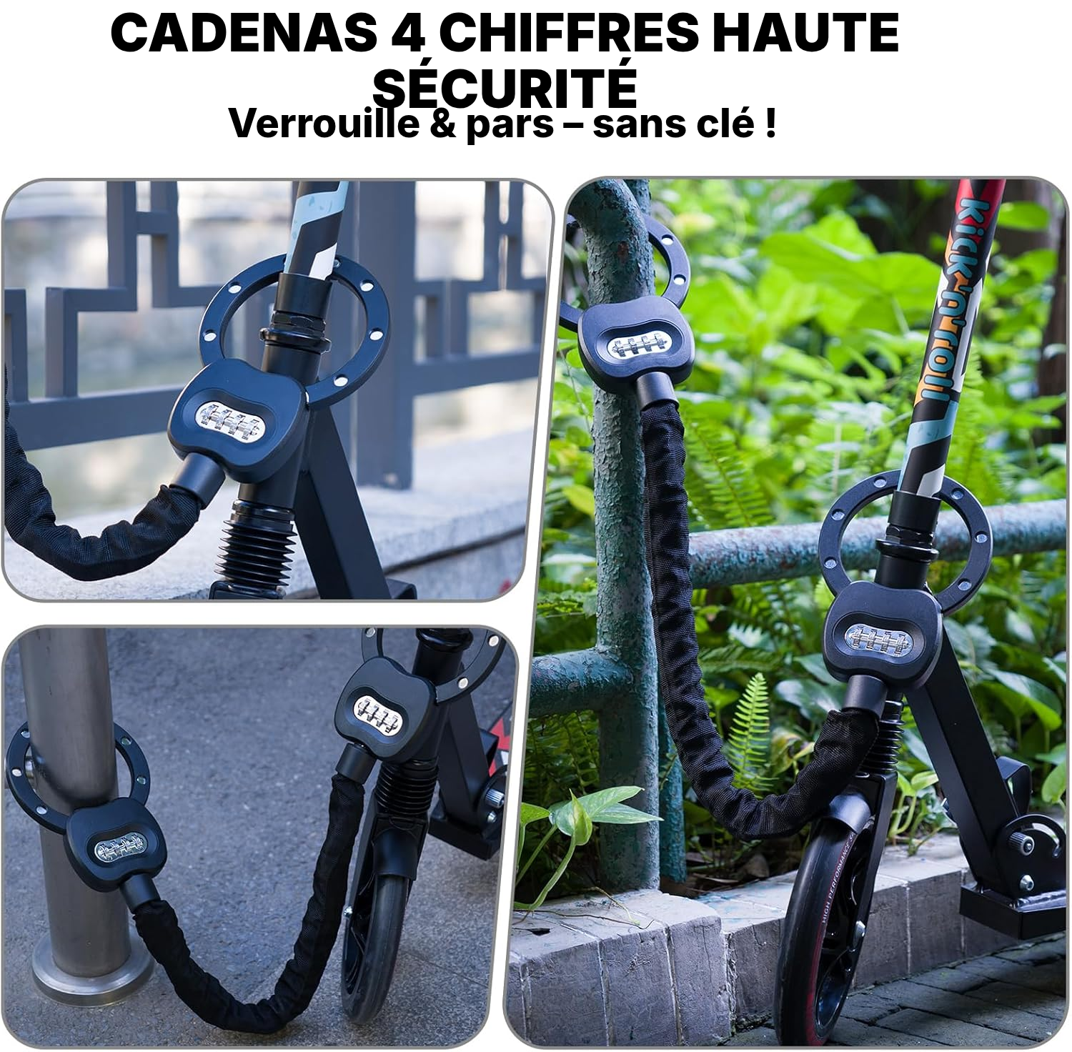 Cadenas à code 30 cm à combinaison – sans clé — 7
