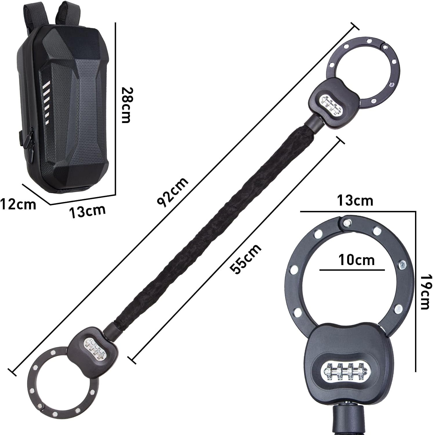 Cadenas à code 30 cm à combinaison – sans clé — 6