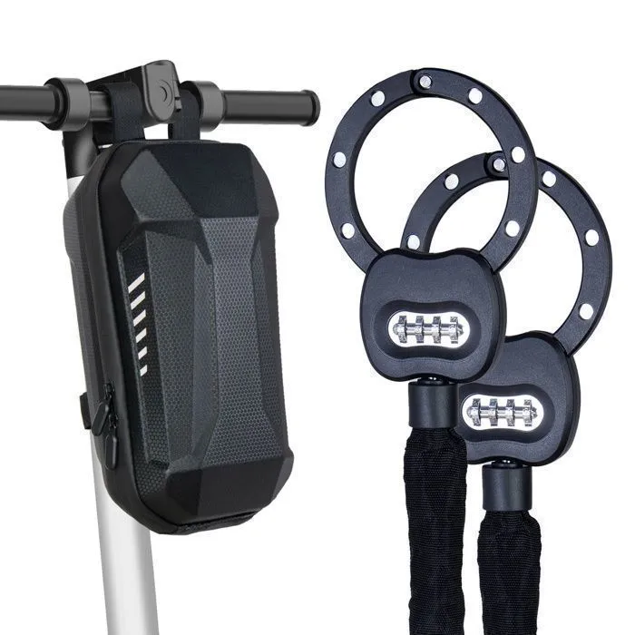 Antivol vélo — Deux menottes, chaîne circulaire — 8