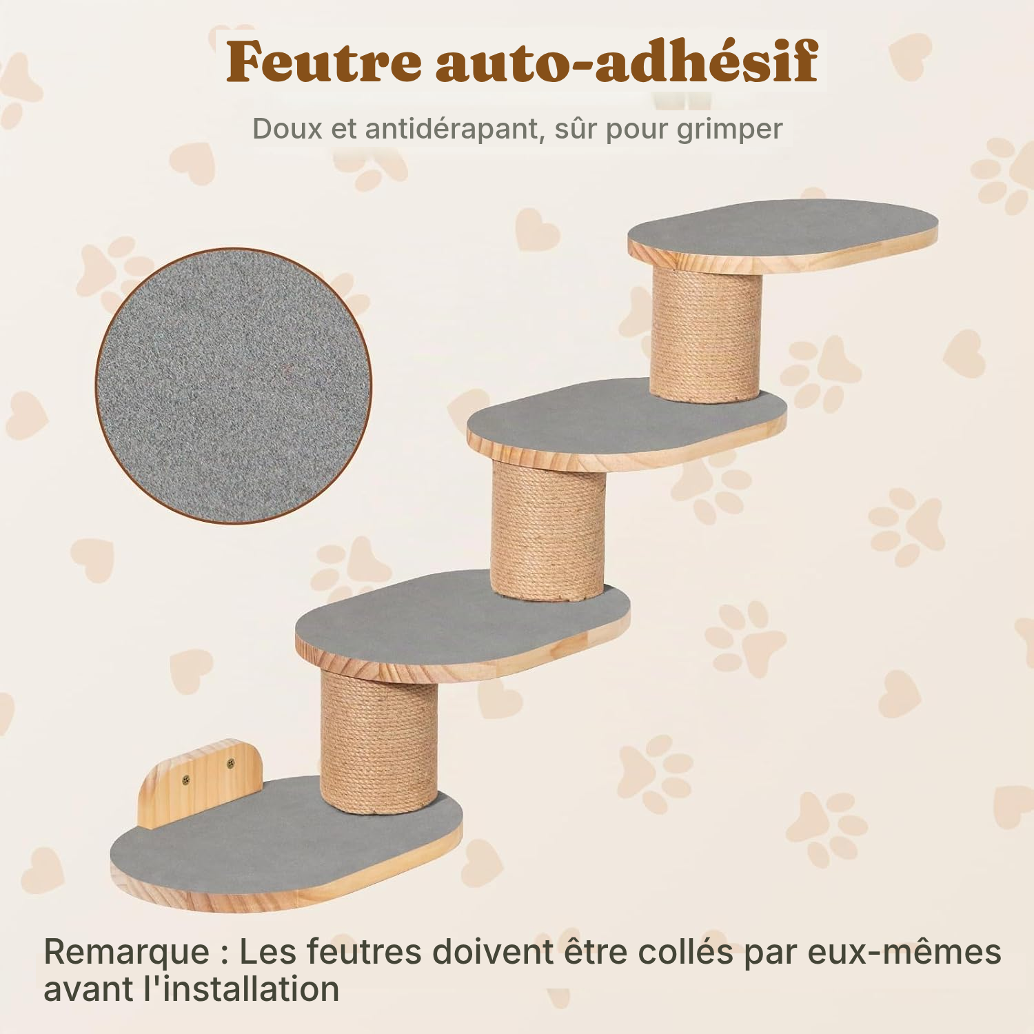 Arbre à chat mural — grimpez sans encombrer — 4