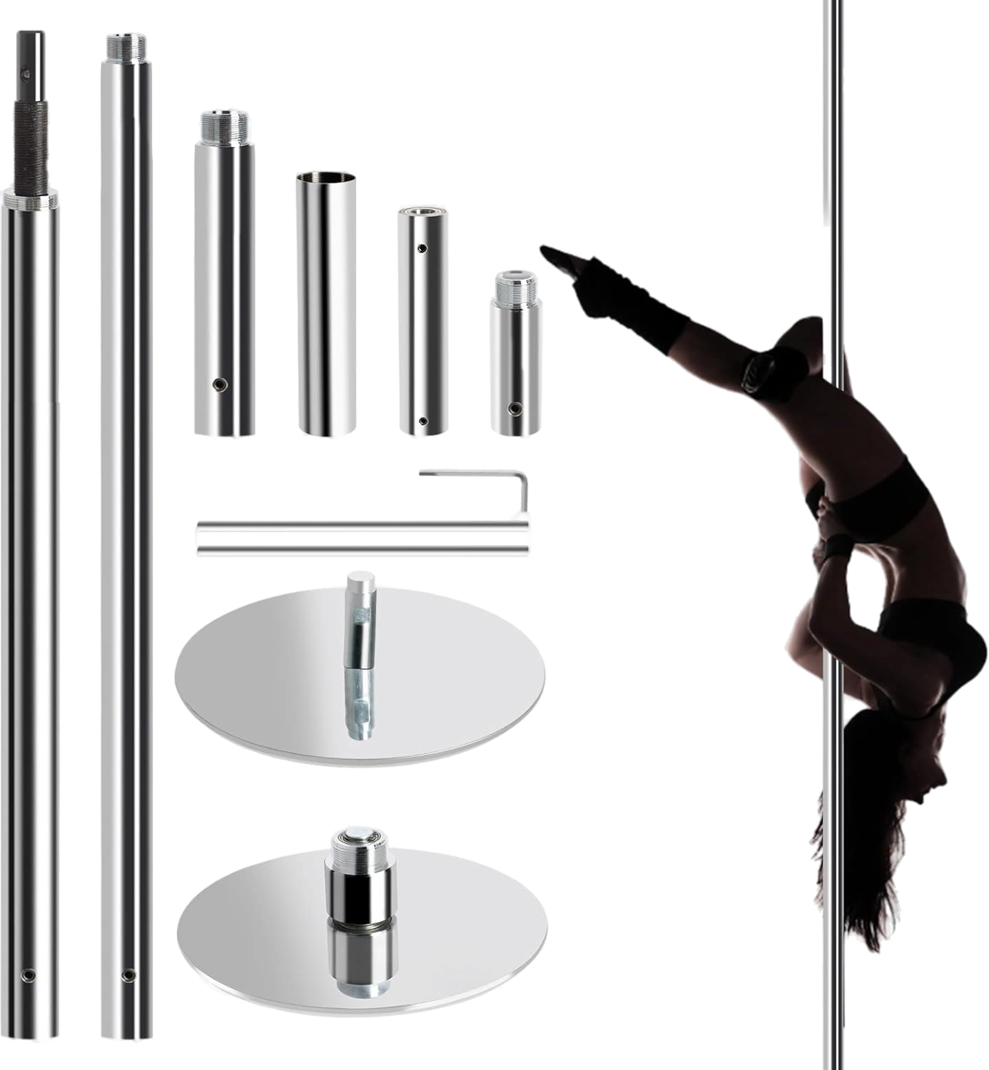 Dance pole dance: barre à pression stable — 8