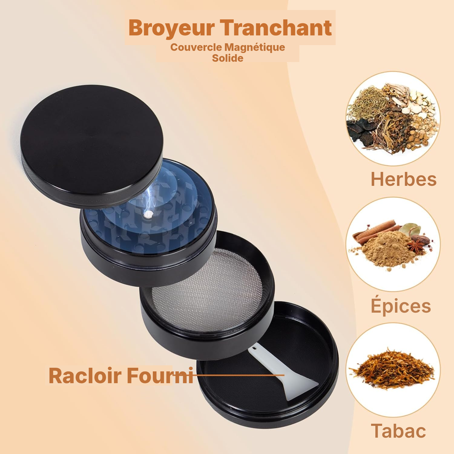 Boîte de rangement bambou noire sécurisée — 3