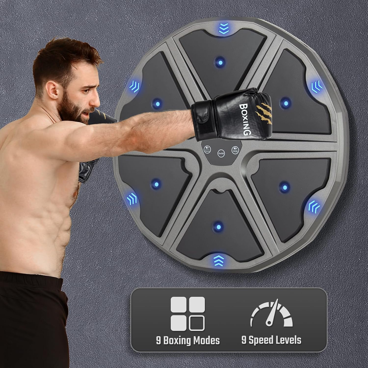 Machine de boxe musicale — réflexes à la maison — 2