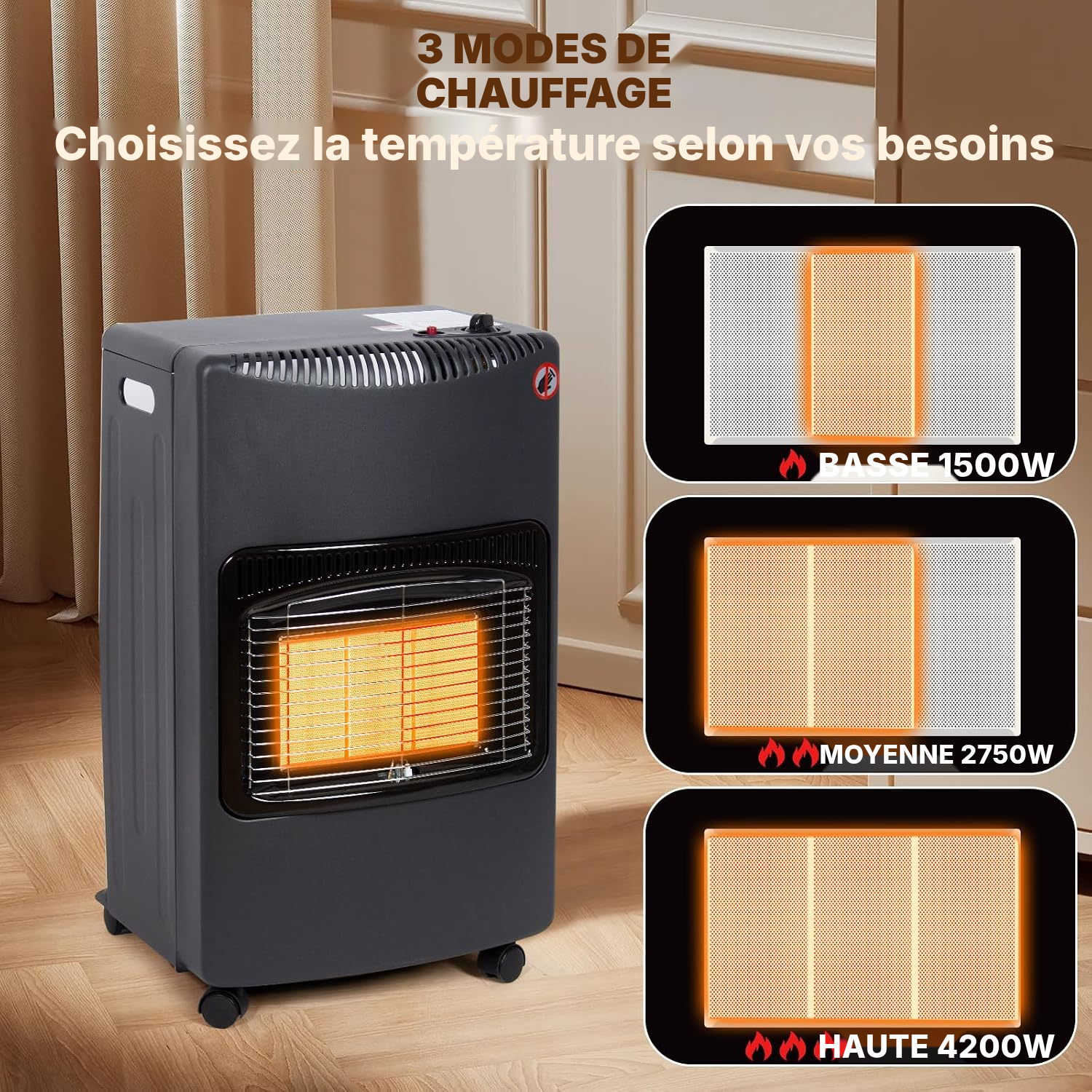 Poêle à gaz mobile — pas chaudière à condensation gaz — 2