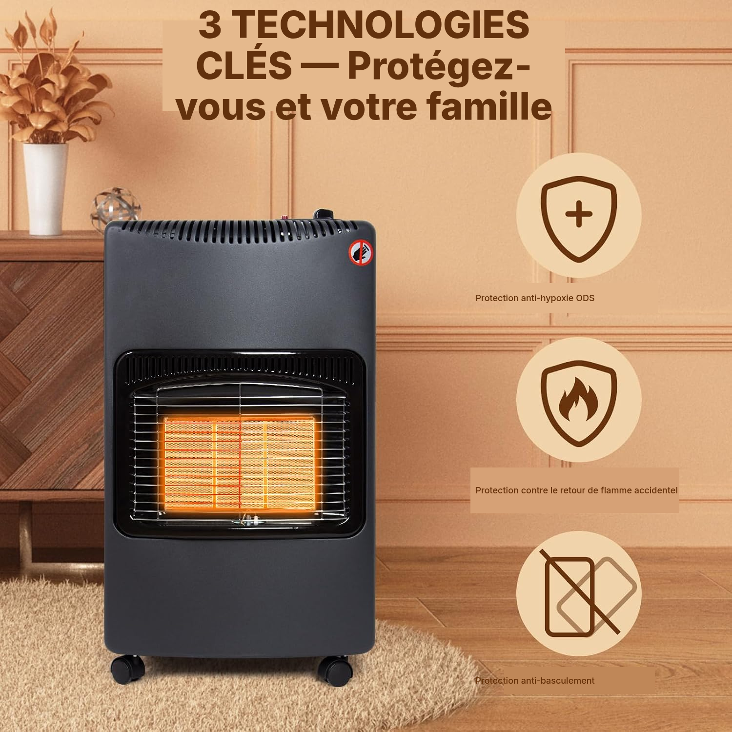 Poêle à gaz mobile — pas chaudière à condensation gaz — 3