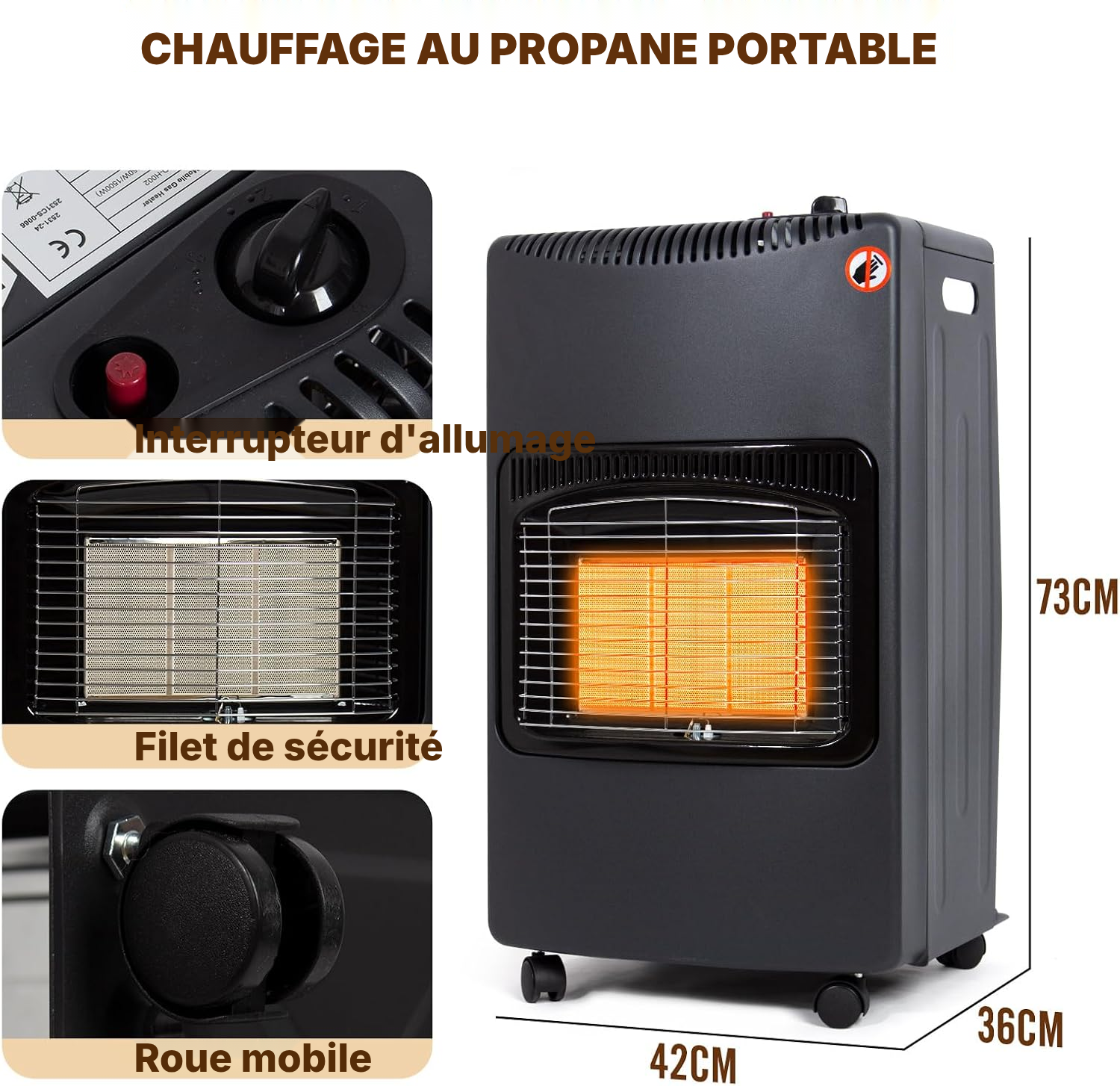 Poêle à gaz mobile — pas chaudière à condensation gaz — 4