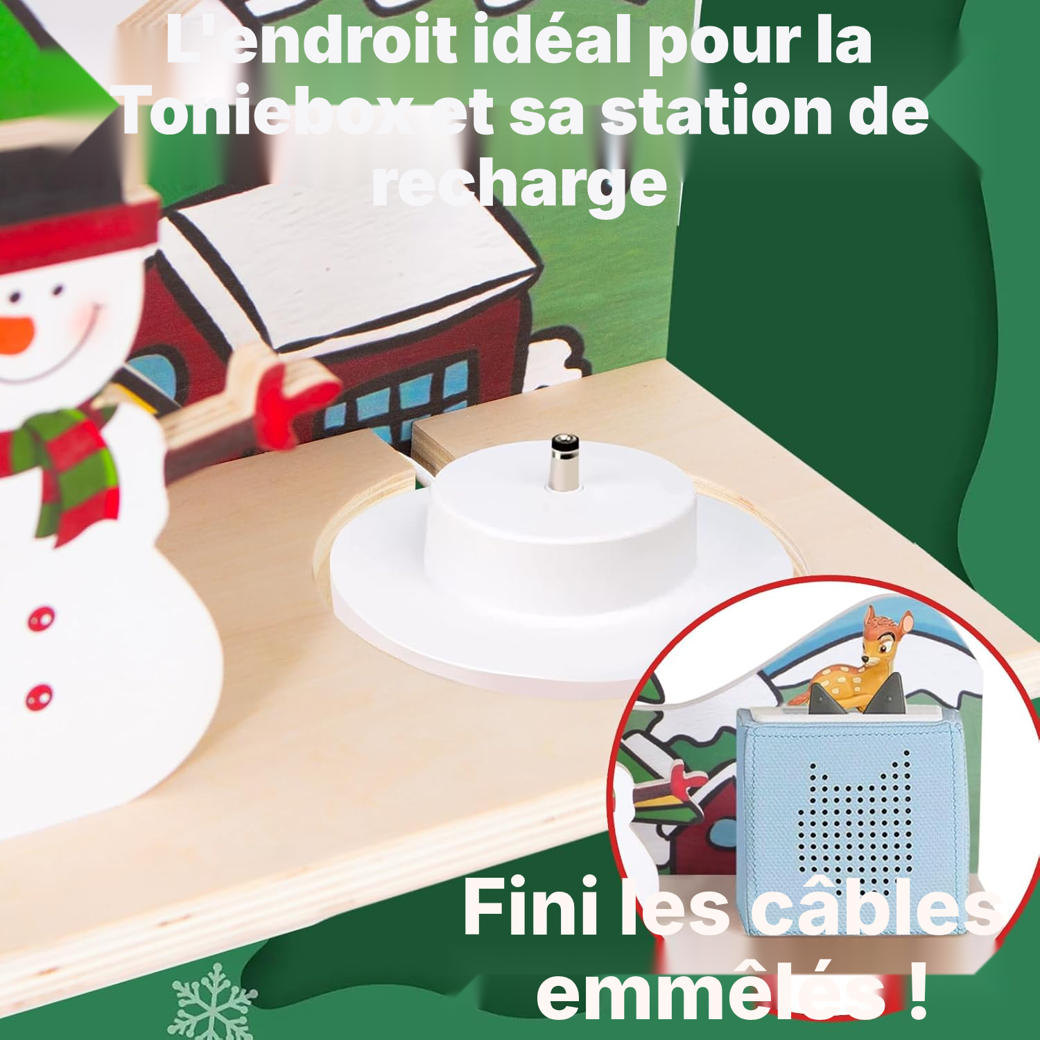 Étagère magnétique Toniebox/Tonies – sapin tournant, 40 cm — 5