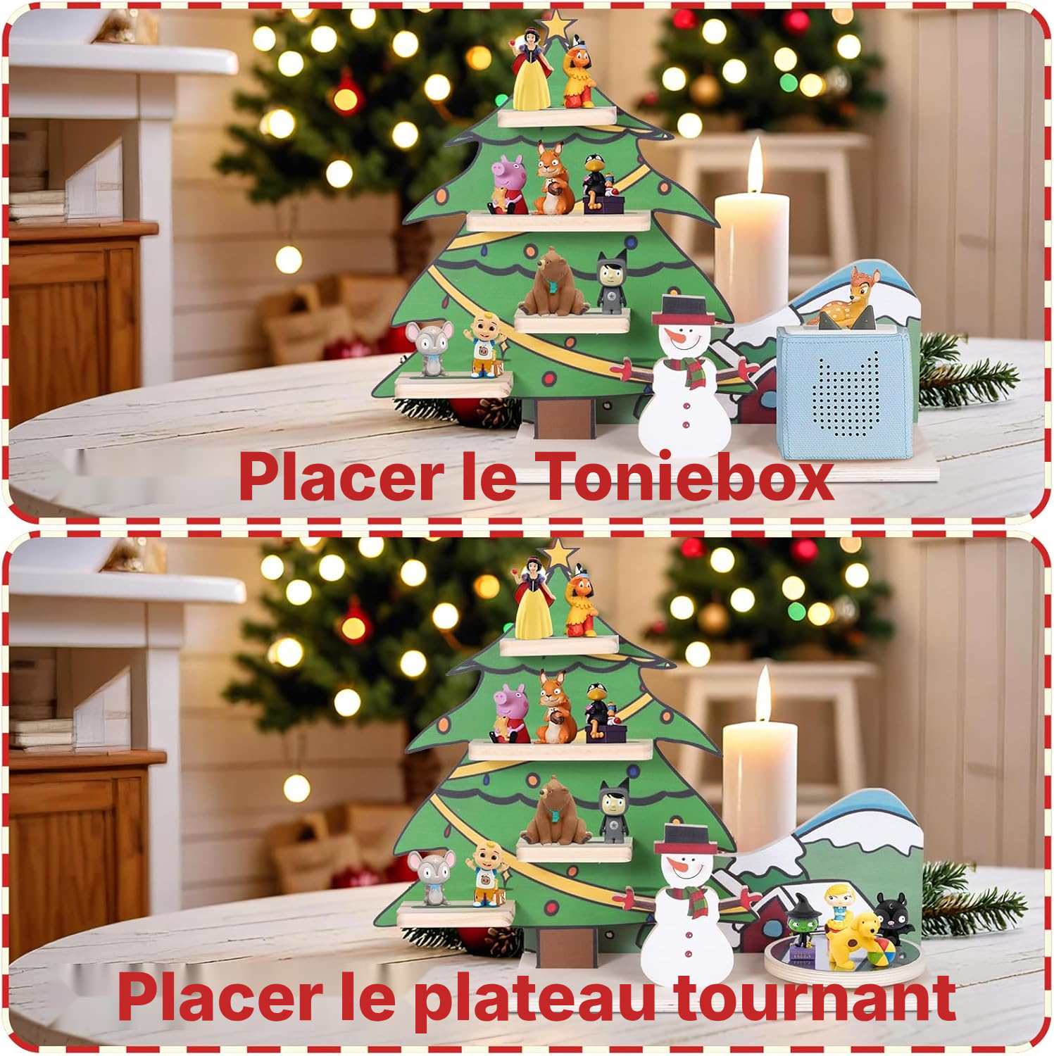 Étagère magnétique Toniebox/Tonies – sapin tournant, 40 cm — 7