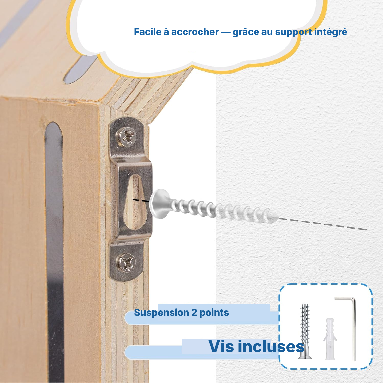 Étagère magnétique pour Toniebox/Tonies – octogone blanc, 35 cm — 5