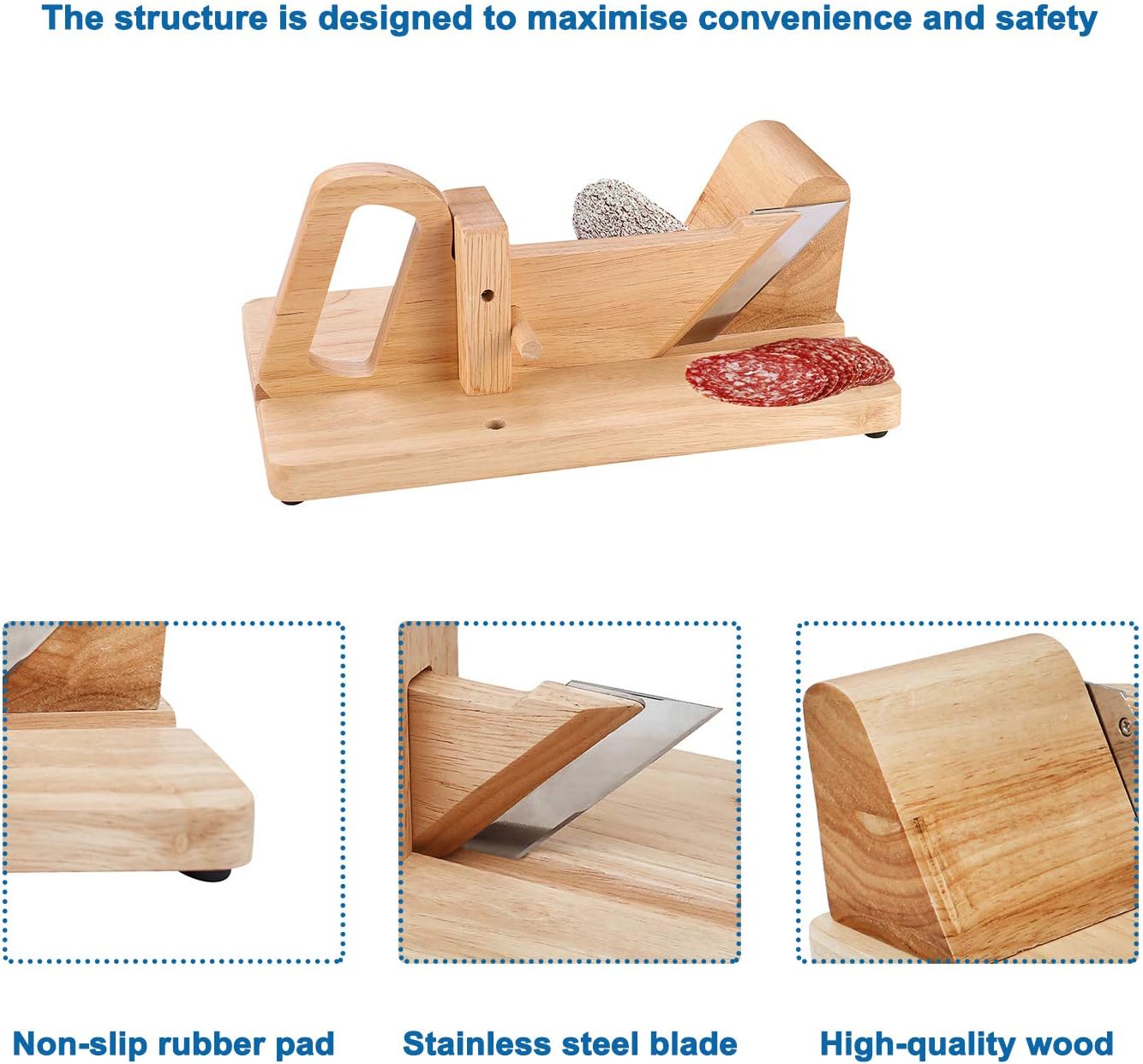 Guillotine à saucisson – tranches régulières — 2