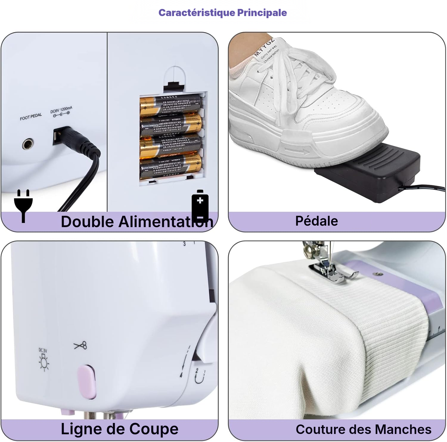 Machine à coudre violette — débutez facilement — 4