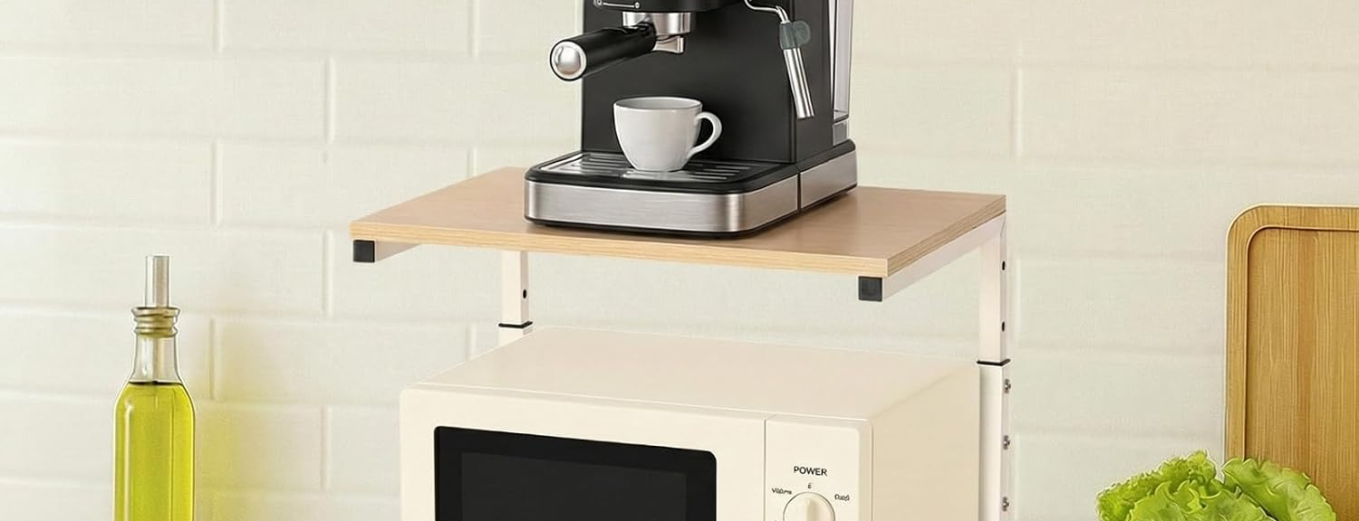 Meubles pour cuisine: étagère micro-ondes stable