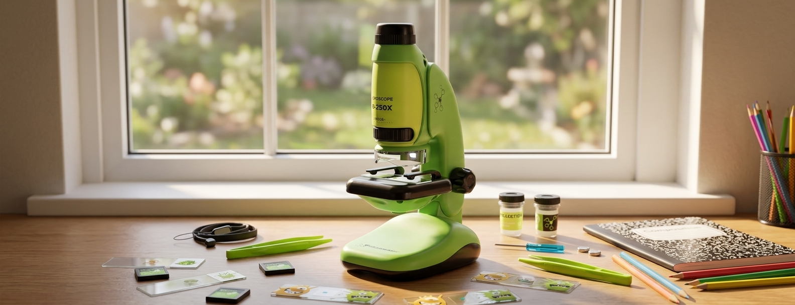 Microscope enfant 50-250x compact 23 cm