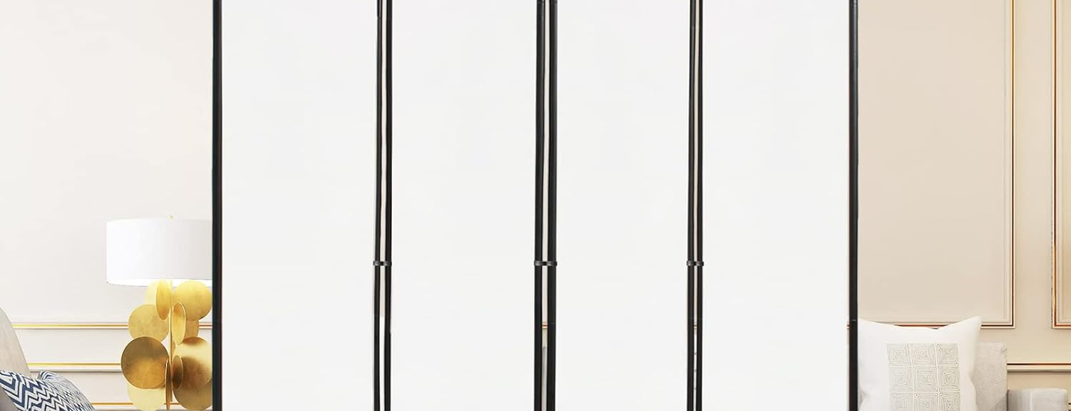 Séparateur de pièce pliable blanc — intimité