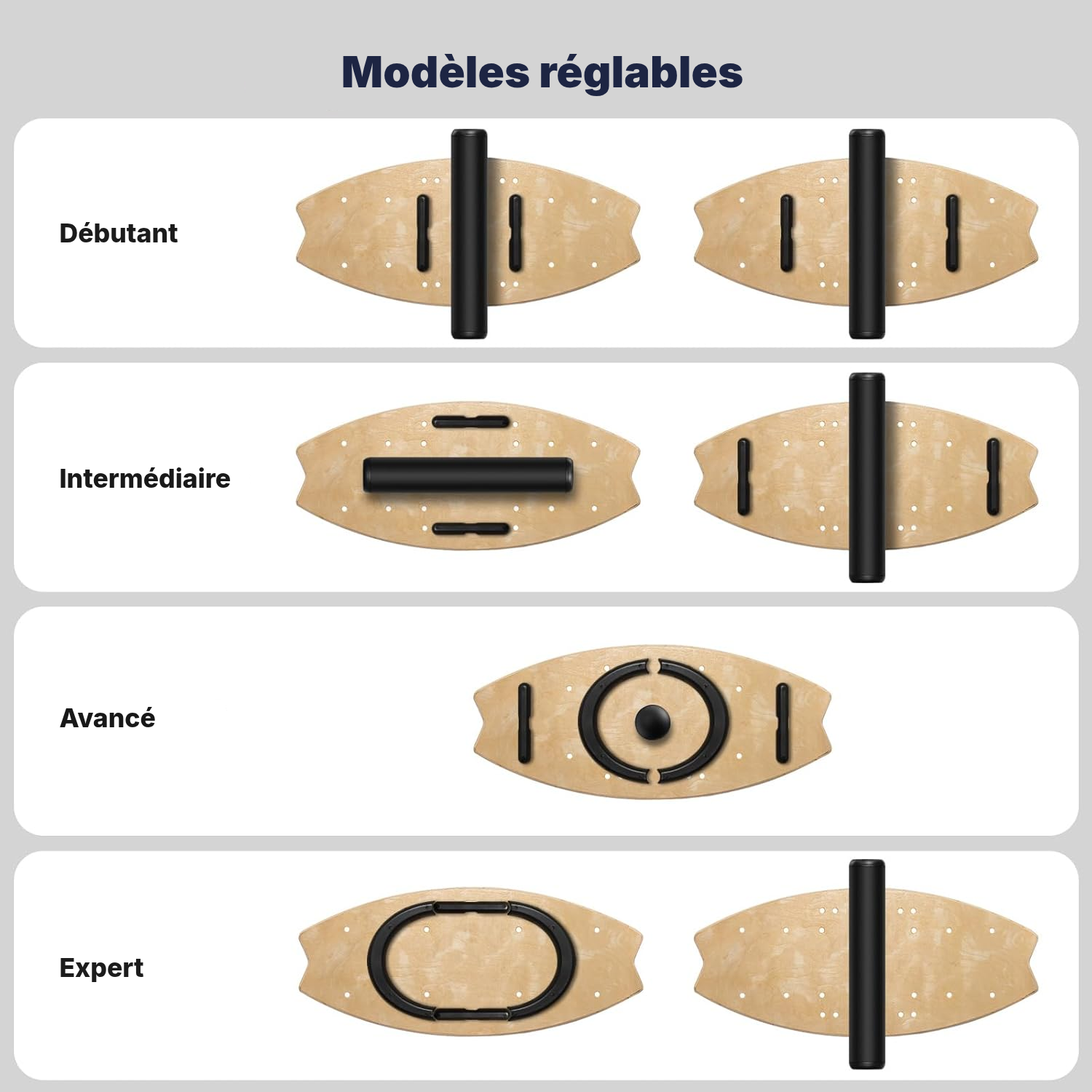 Balance board Design sportif — 84,5 cm — 2