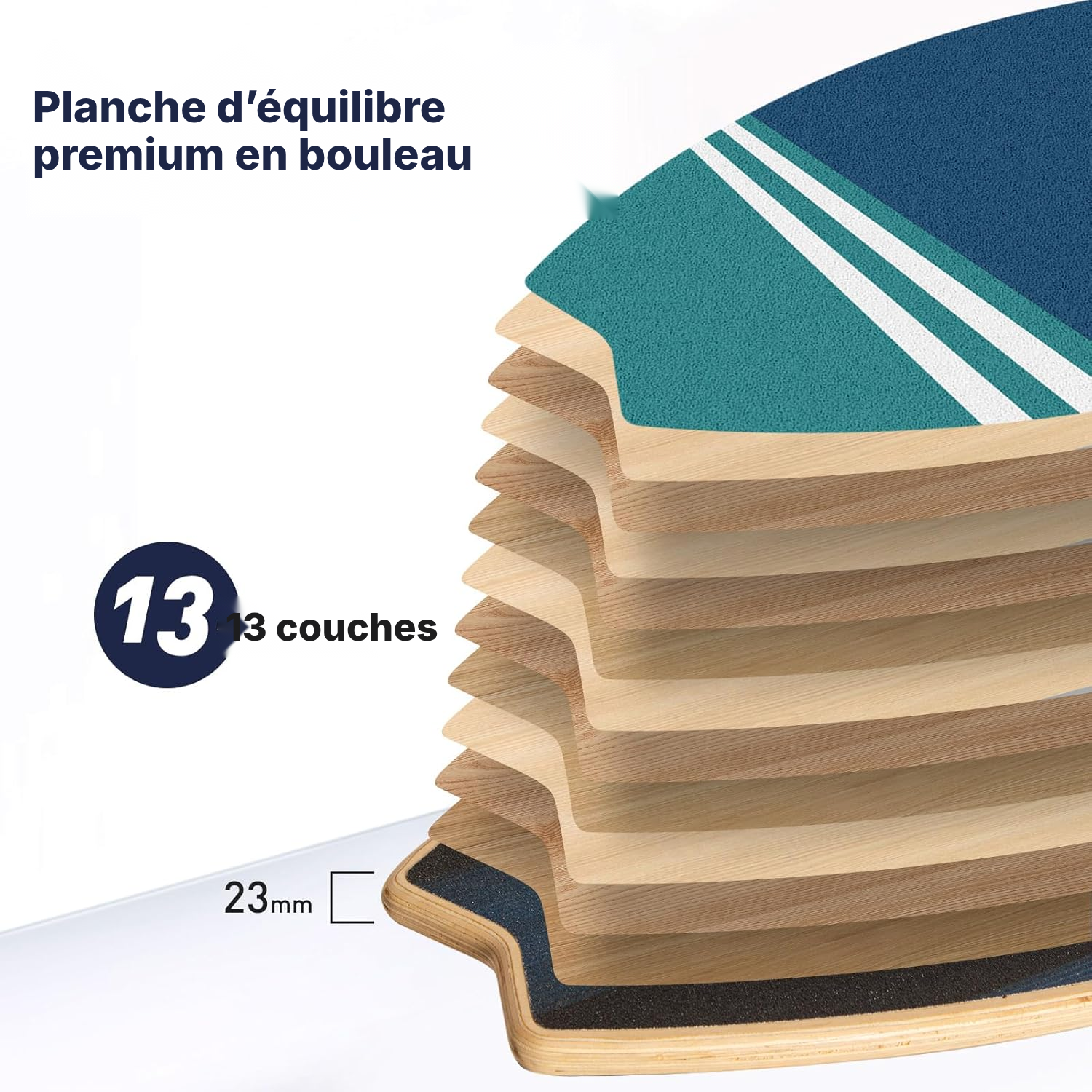 Balance board Design sportif — 84,5 cm — 3