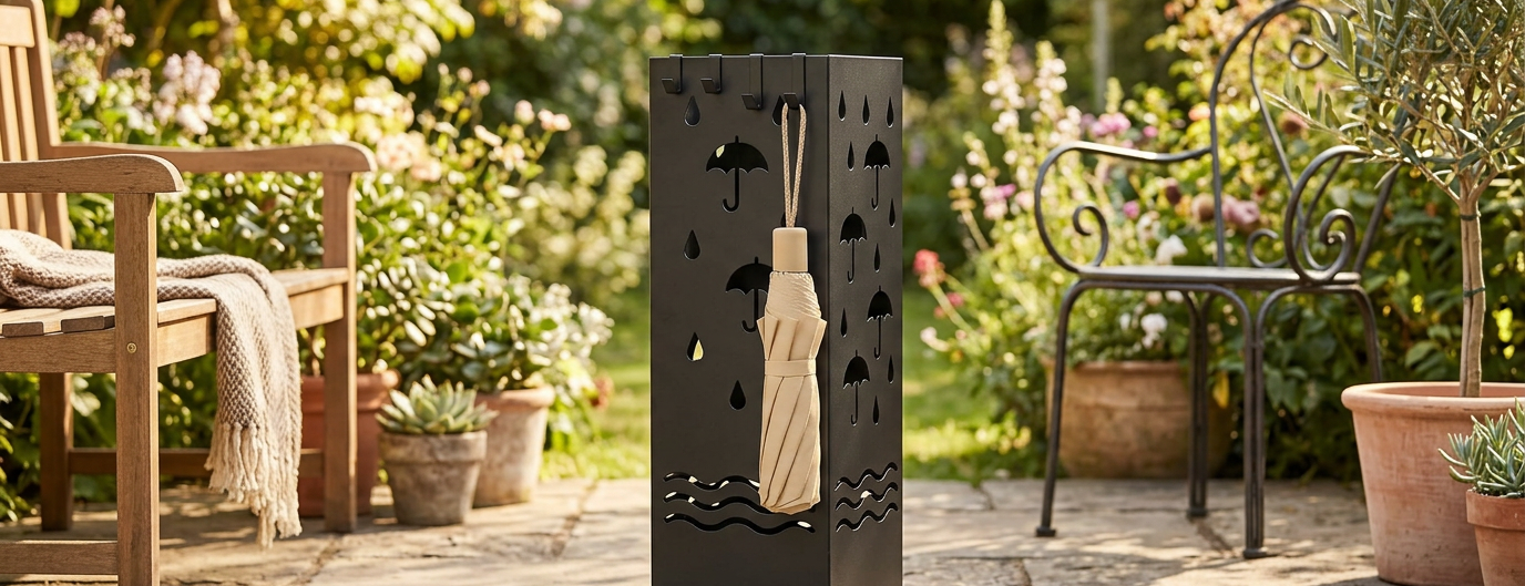 Porte-parapluie — motif parapluies, 49 cm