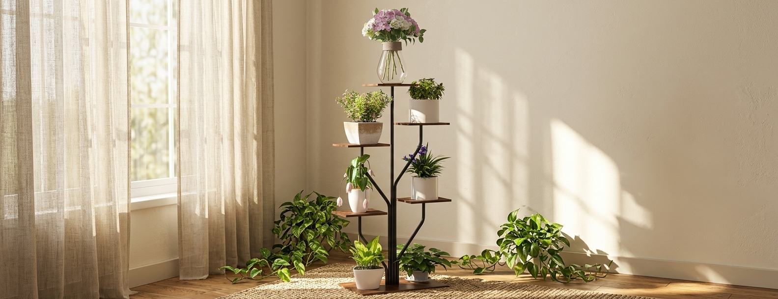 Étagère pour les plantes grand format — 5 niveaux