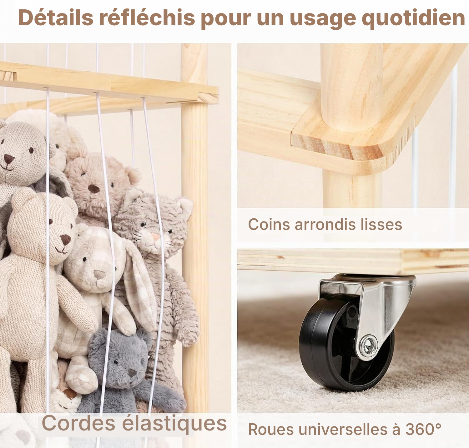 Meuble pour rangement jouet – grand 164 cm, 3 niveaux — 4