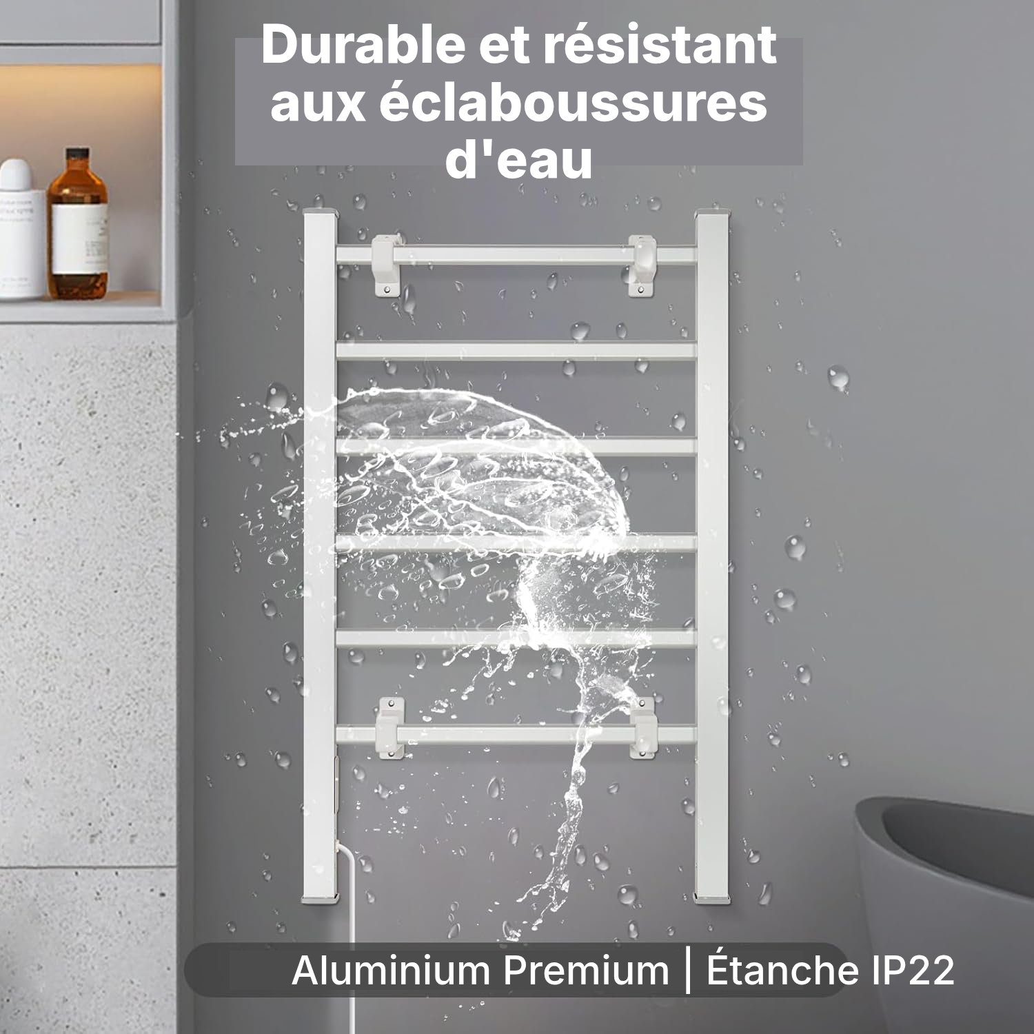 Sèche-serviette 6 barres — séchage minuté — 5