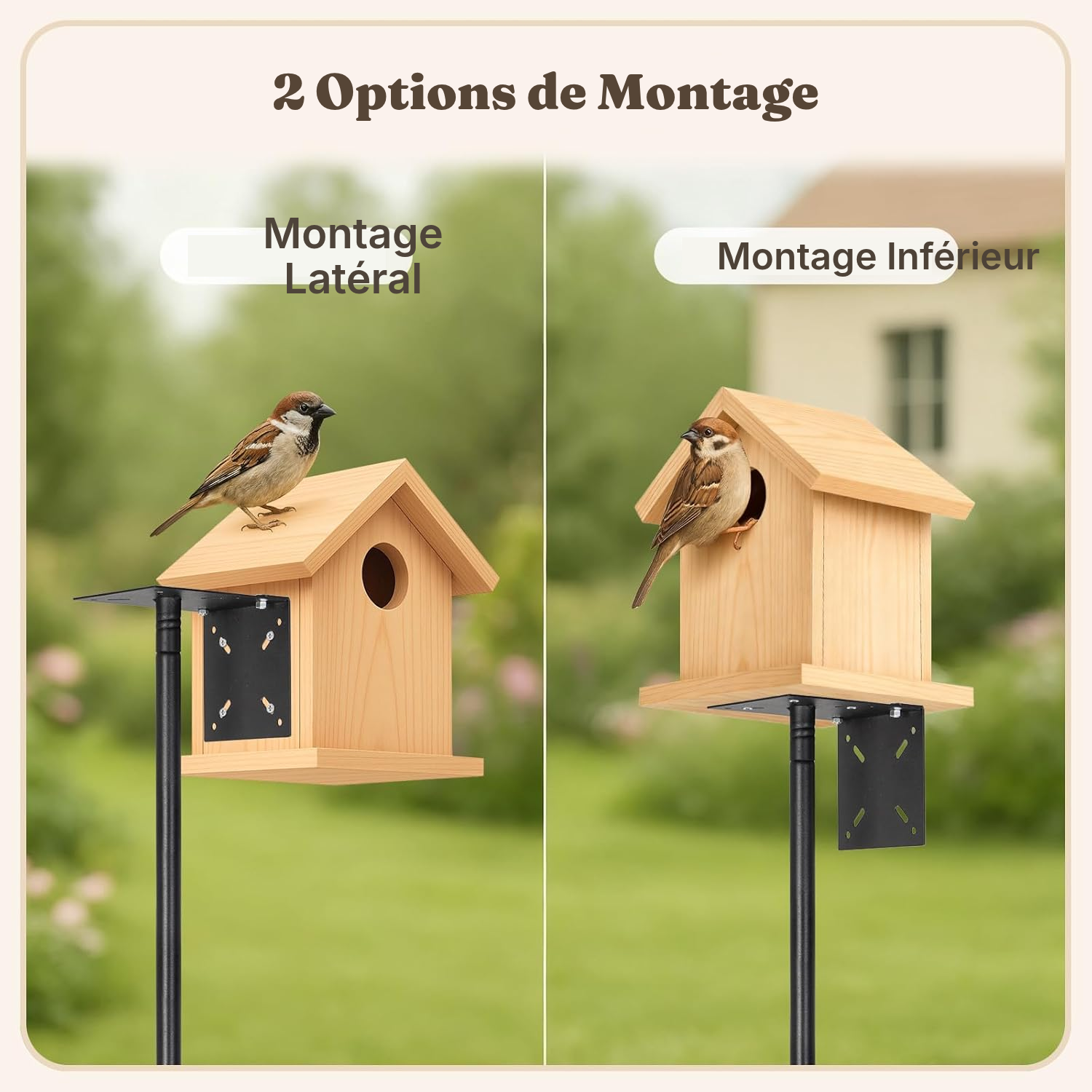 Support plante noir 233 × 15 × 15 cm tout-en-un — 5