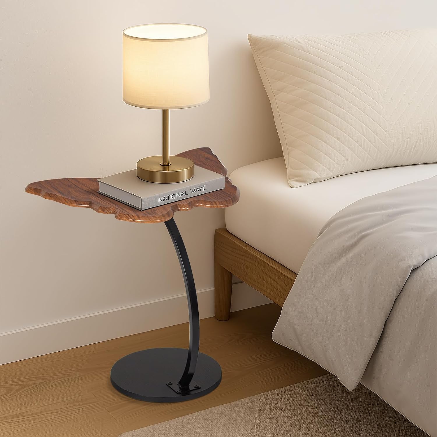 Table basse d’appoint noire, déco compacte — 6