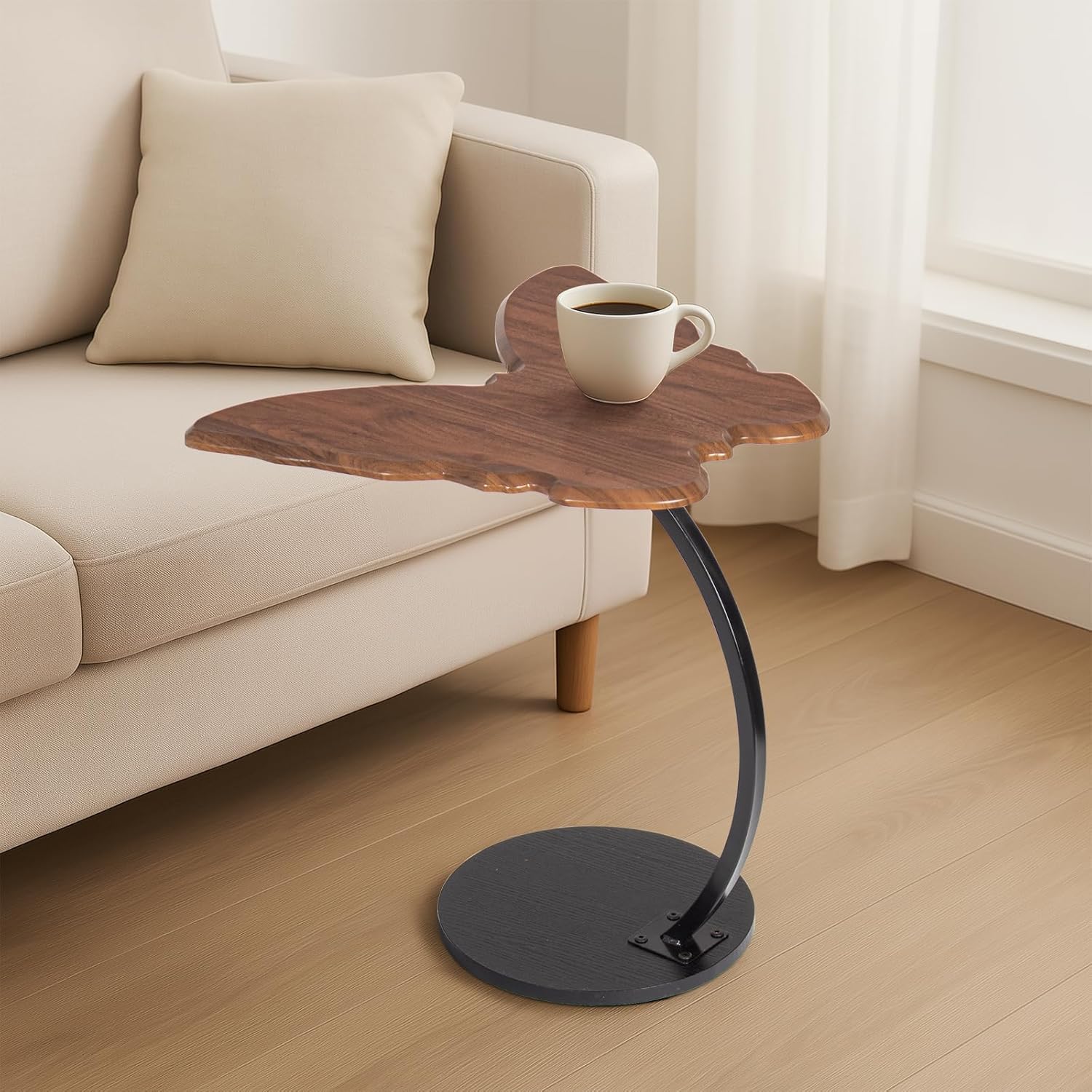Table basse d’appoint noire, déco compacte — 7