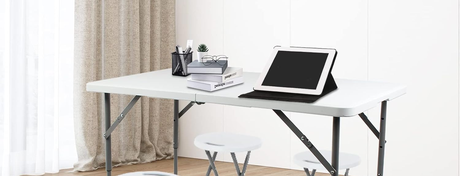 Tabouret pliant Pack de 2 — 300 kg, rangement facile