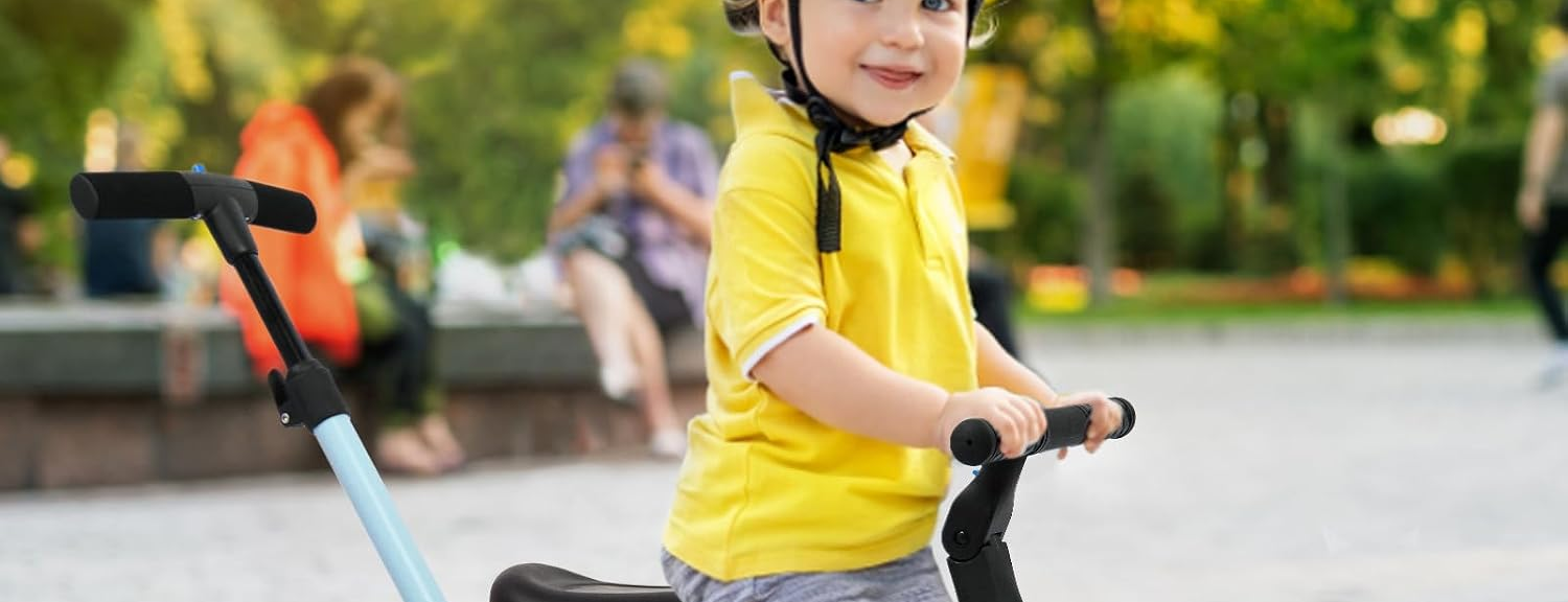 Tricycle évolutif bleu — 4 modes, 1 à 3 ans