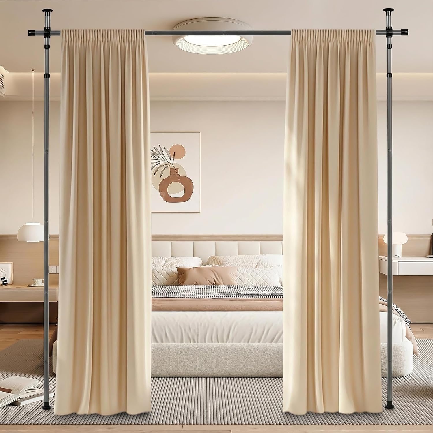 Tringle pour rideau gris foncé — sans perçage — 2
