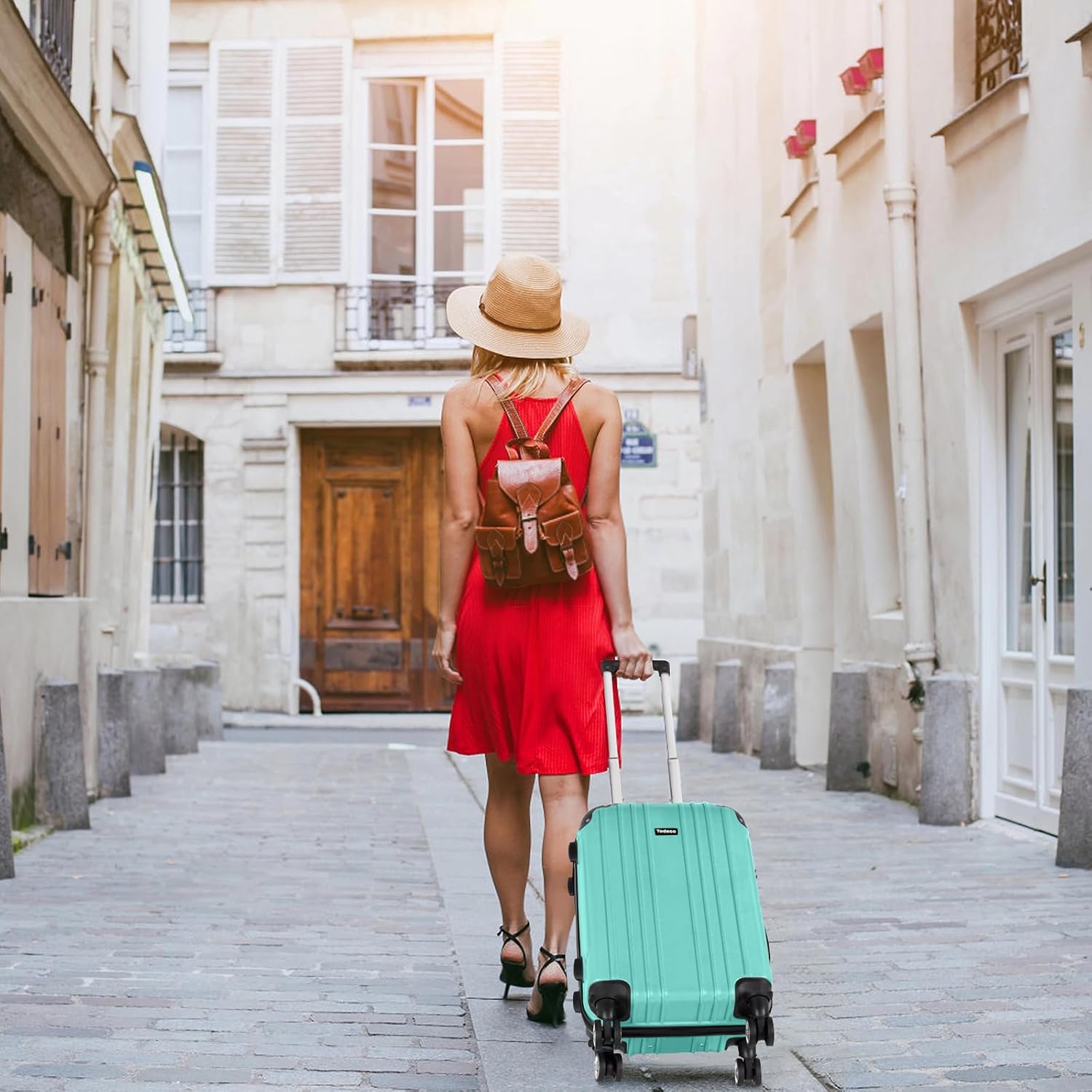 Valise rigide verte 63 × 44 × 25 cm — 7