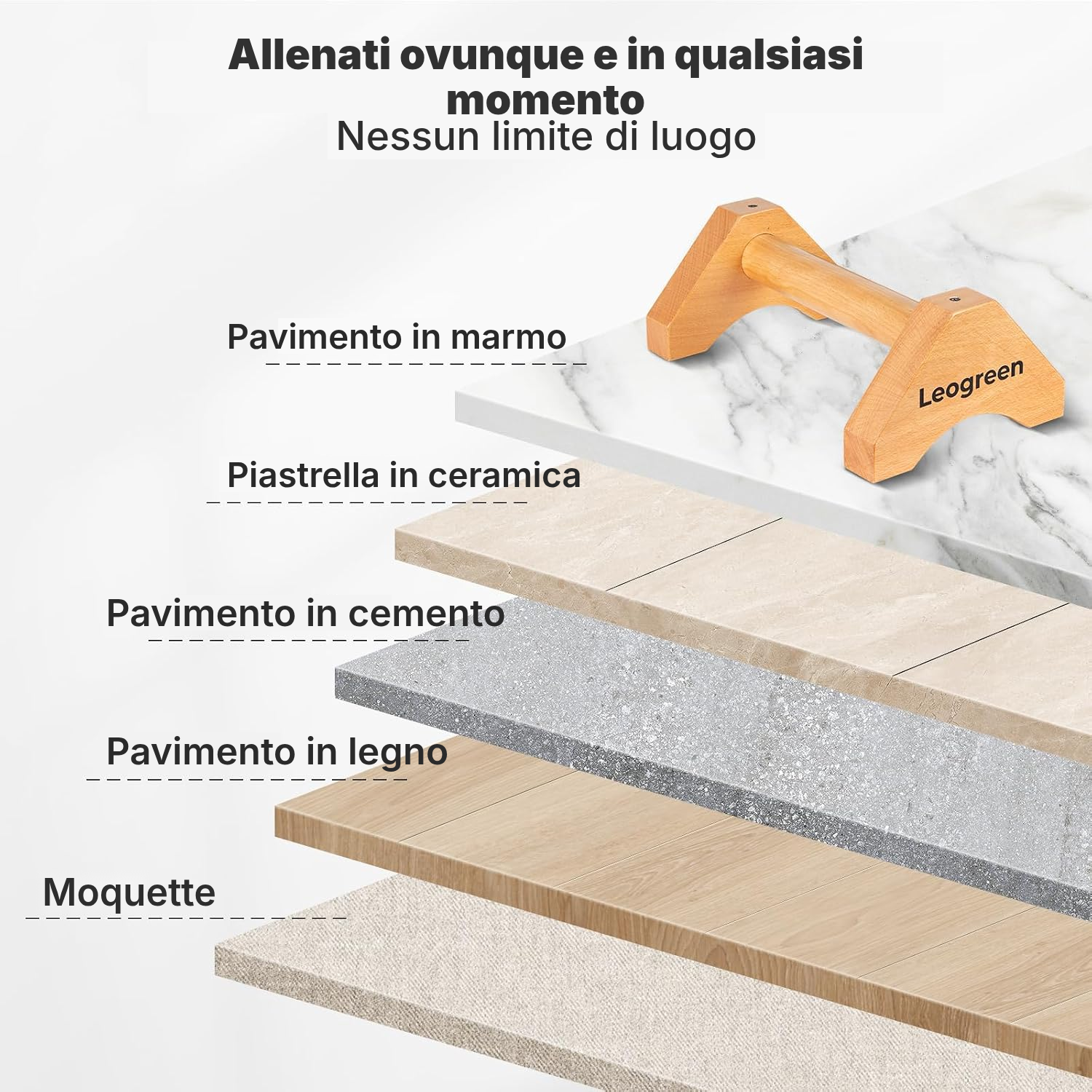 Attrezzo per flessioni: parallele in legno — 5