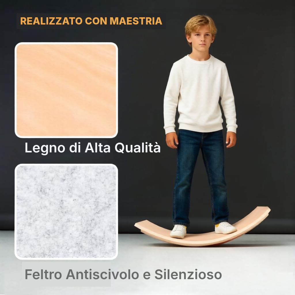 Balance board legno naturale, stabile — 2