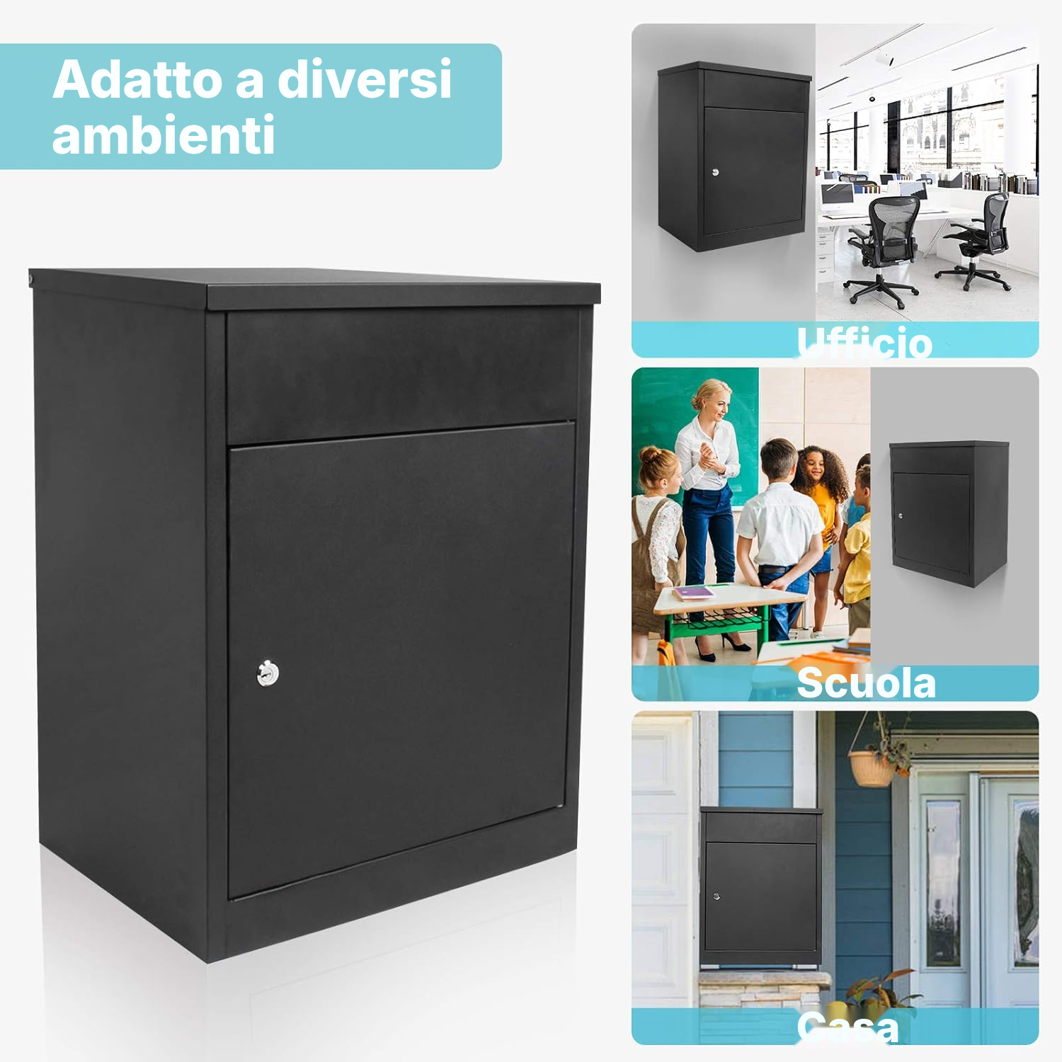 Cassetta postale nera per pacchi — 6