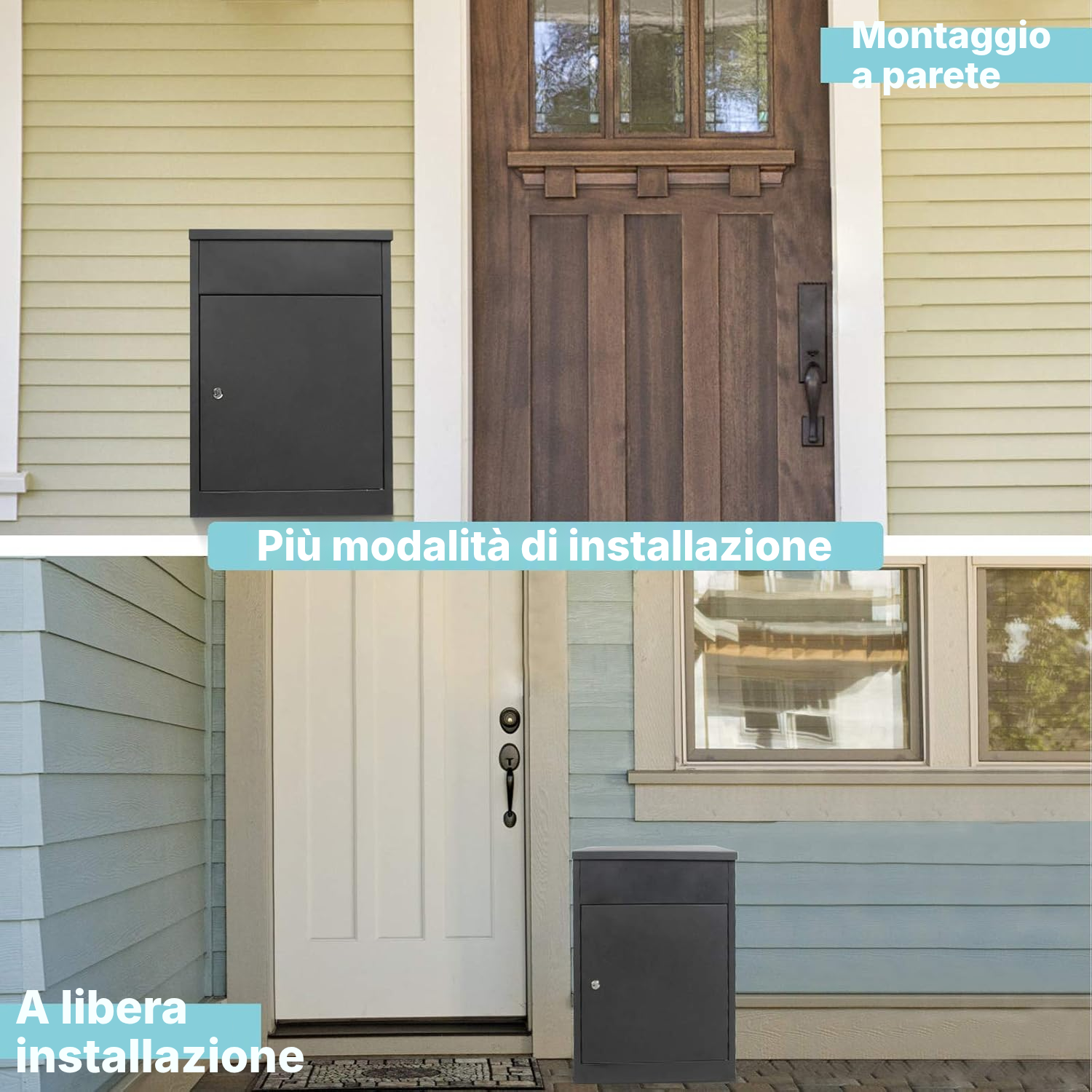 Cassetta postale nera per pacchi — 4