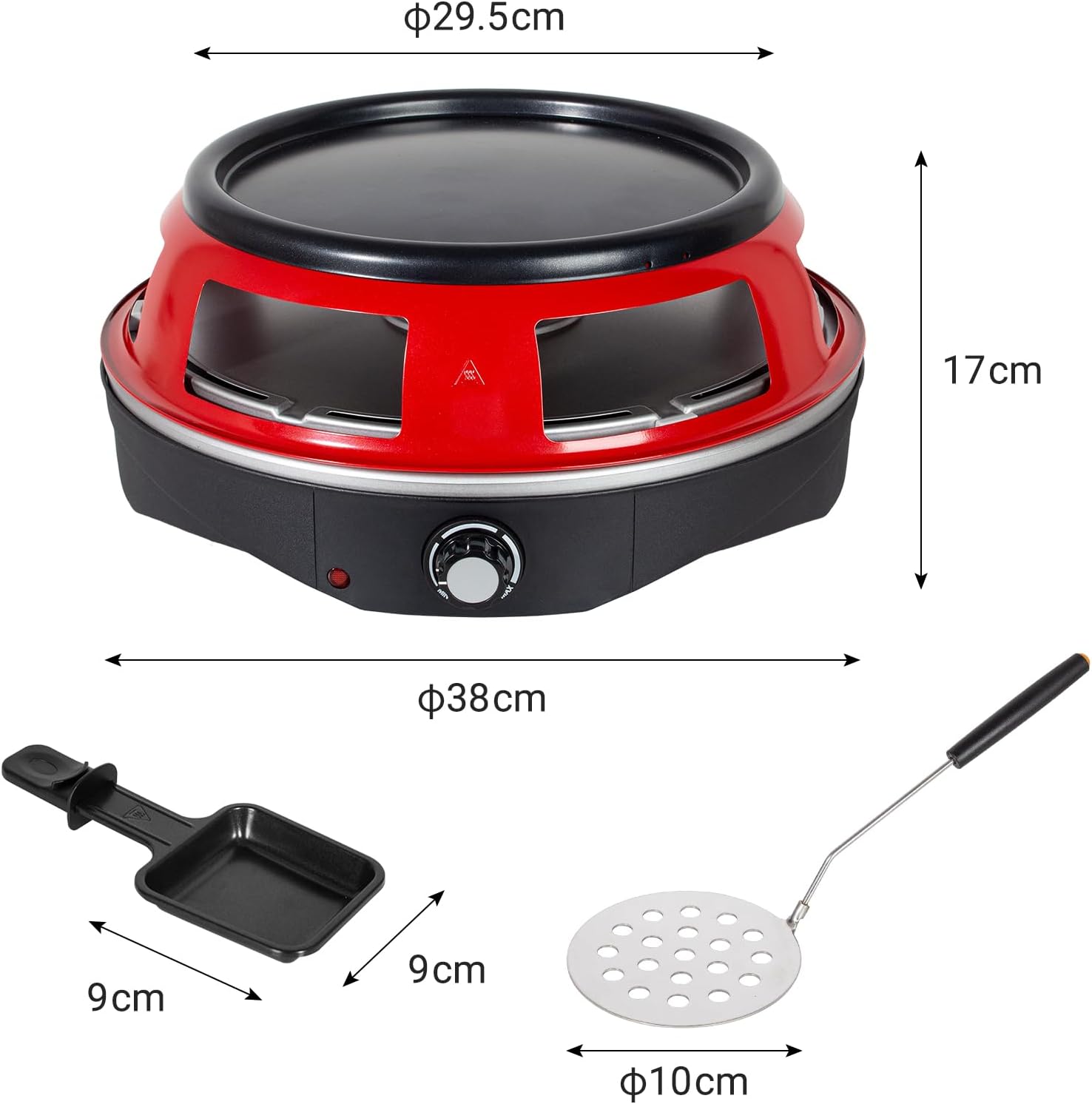 Forno a pizza 3 in 1 rosso conviviale — 6