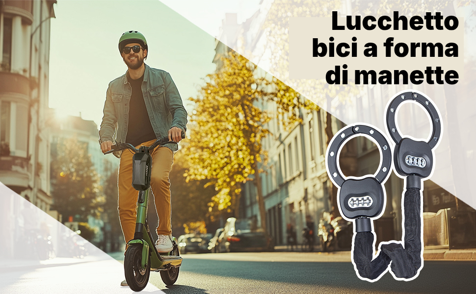 Catenaccio bici – 2 ganasce e catena circolare — 4