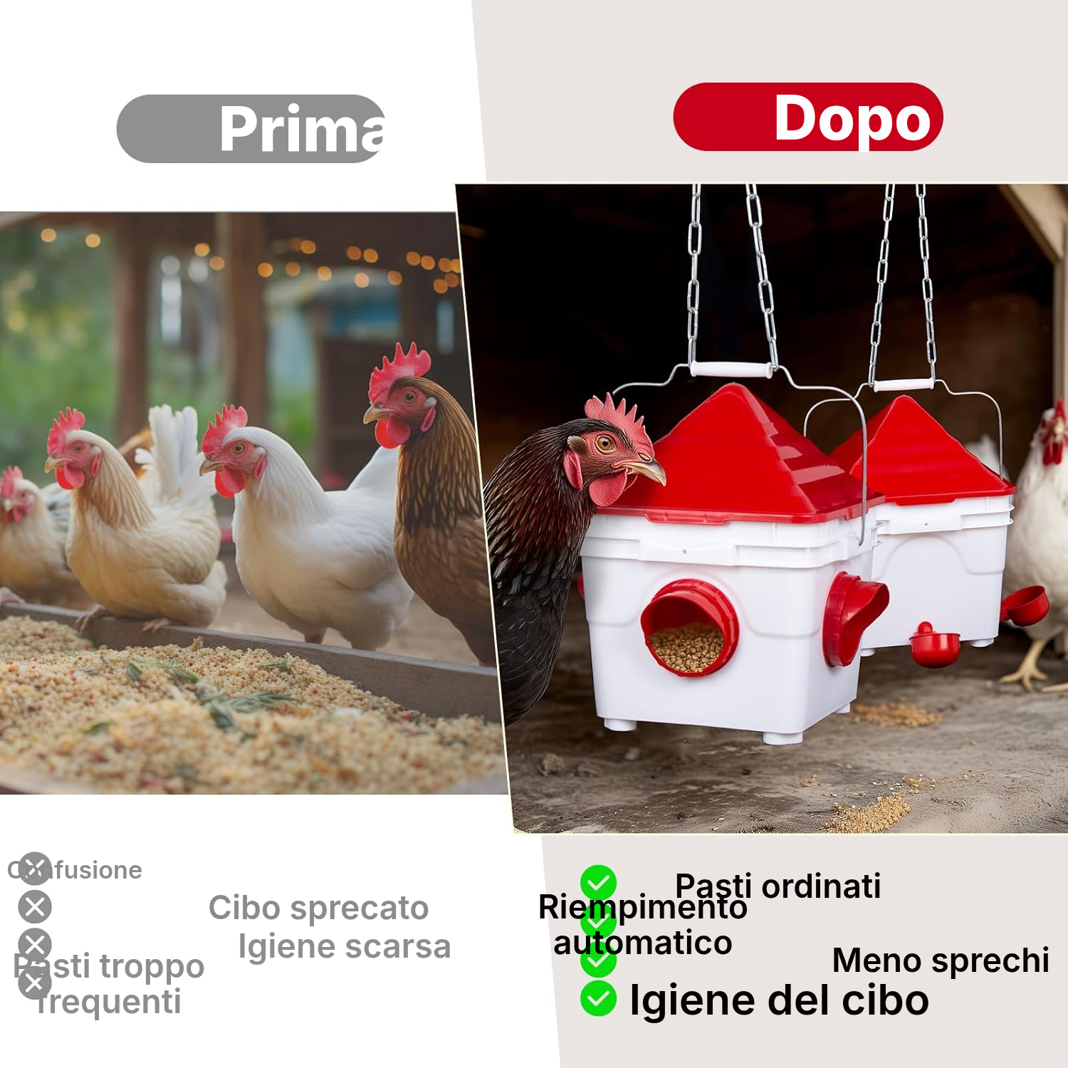 Mangiatoia galline modello 1 — 2