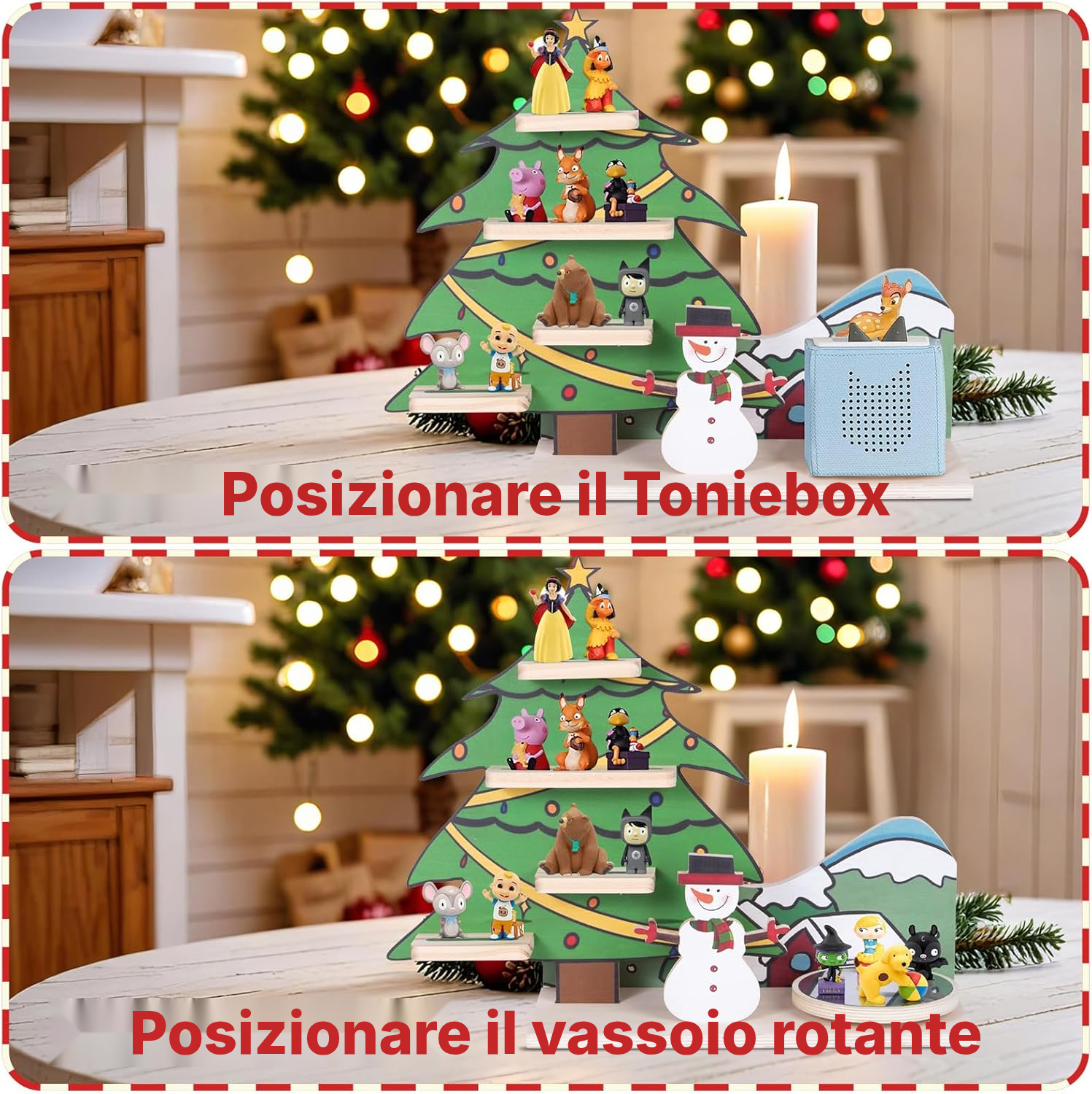 Mensola magnetica Toniebox/Tonies – albero di Natale girevole, 40 cm — 7