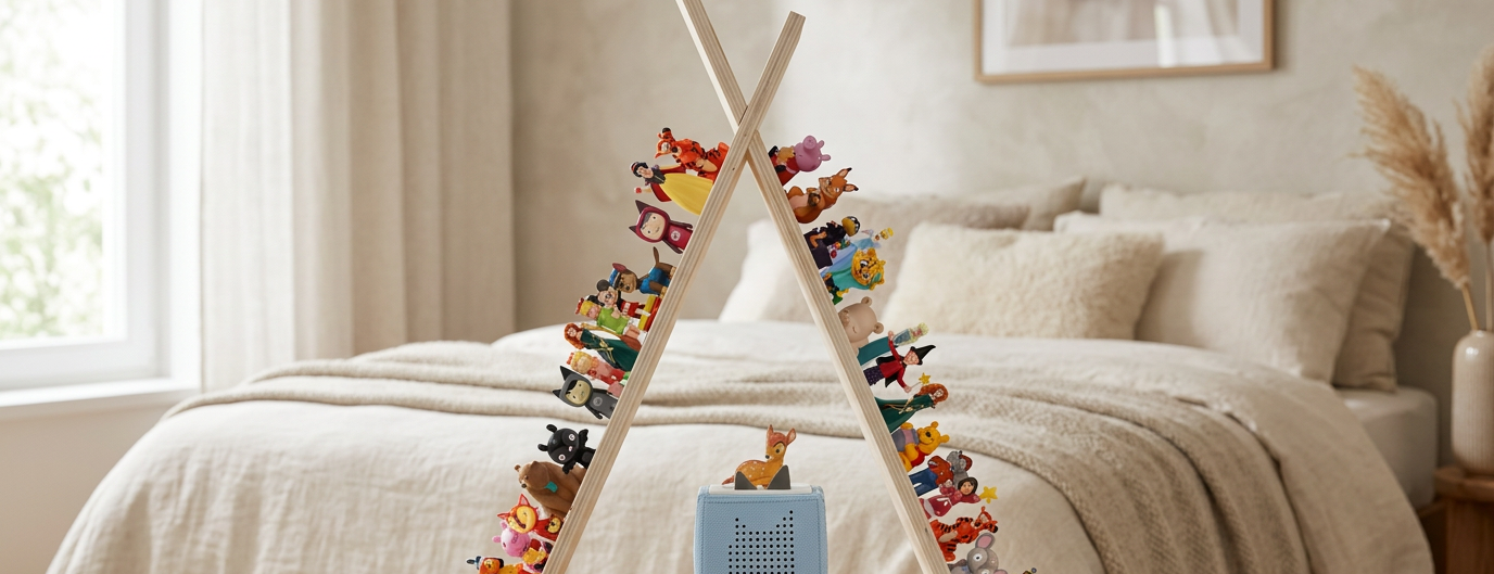 Mensola magnetica per Toniebox/Tonies – triangolo, 58 cm