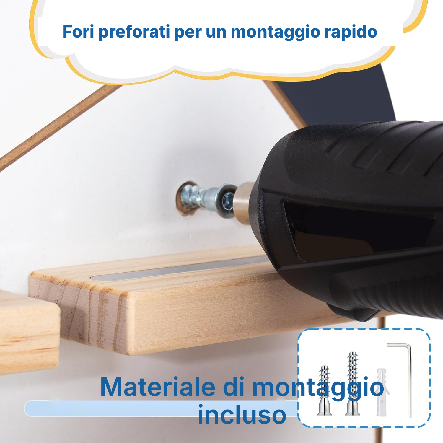Mensola magnetica per Toniebox/Tonies – calcio blu, 50 cm — 5